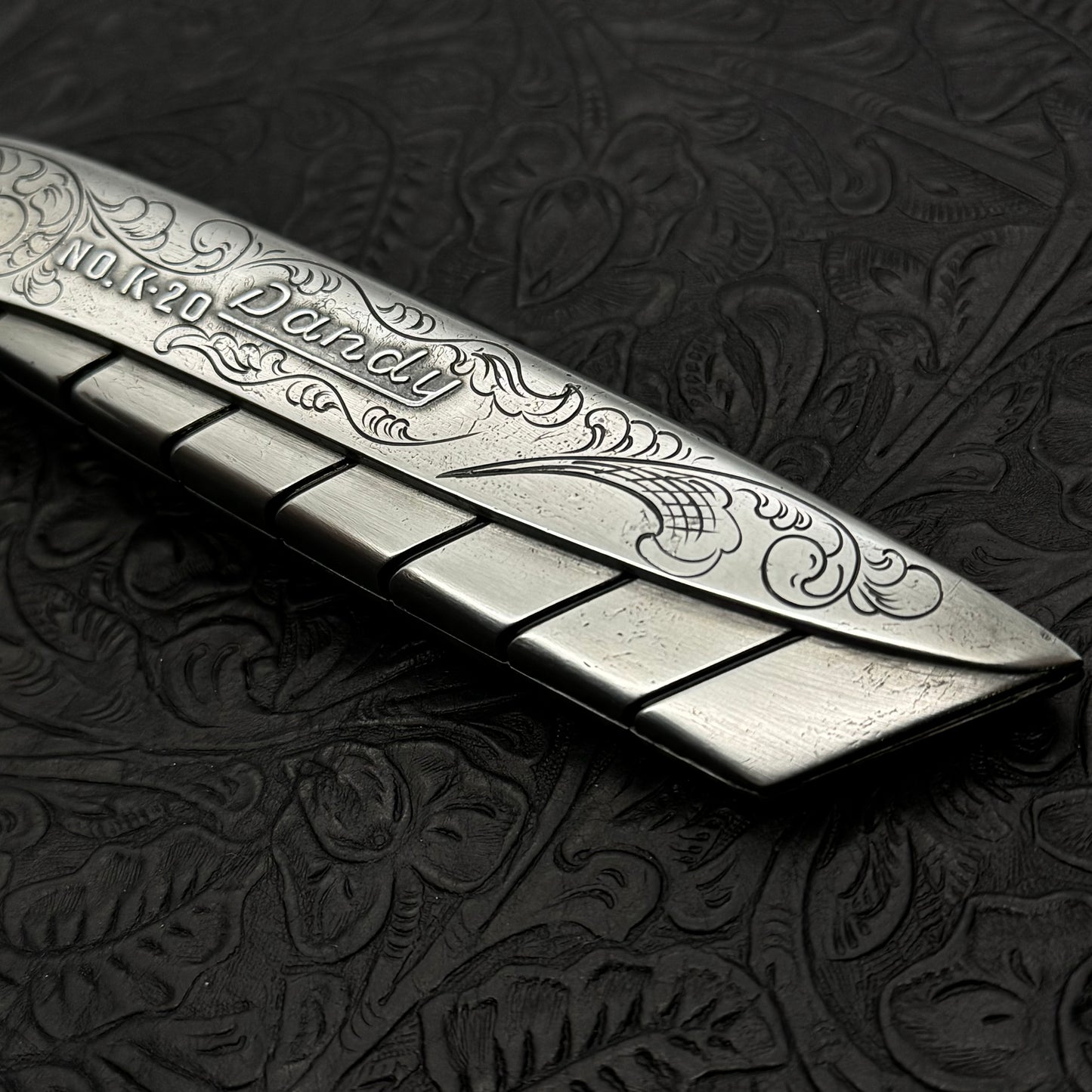 Hand Engraved (fixed blade) Utility Knife