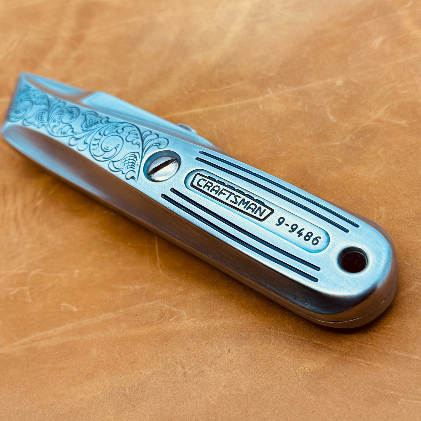 Hand Engraved Craftsman (retractable) Utility Knife