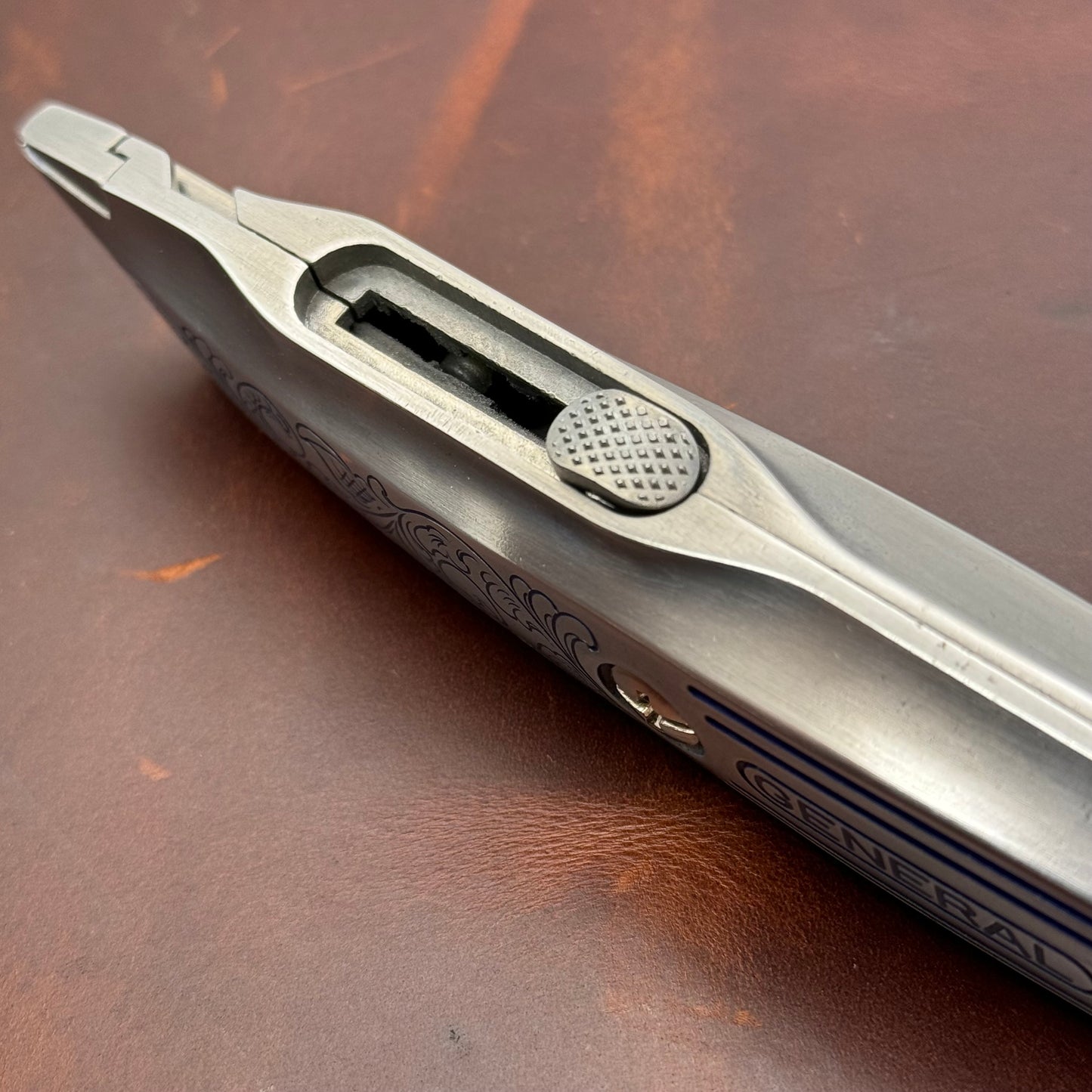 Hand Engraved General (retractable) Utility Knife