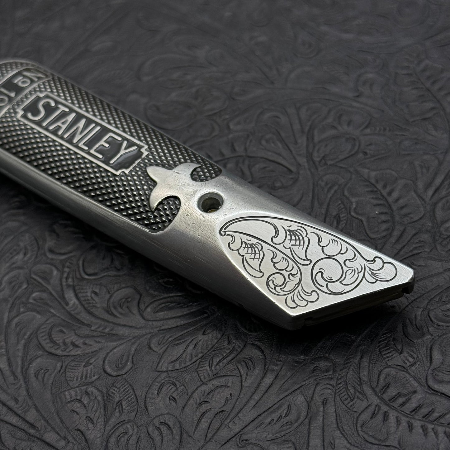 Hand Engraved Stanley (fixed blade) Utility Knife