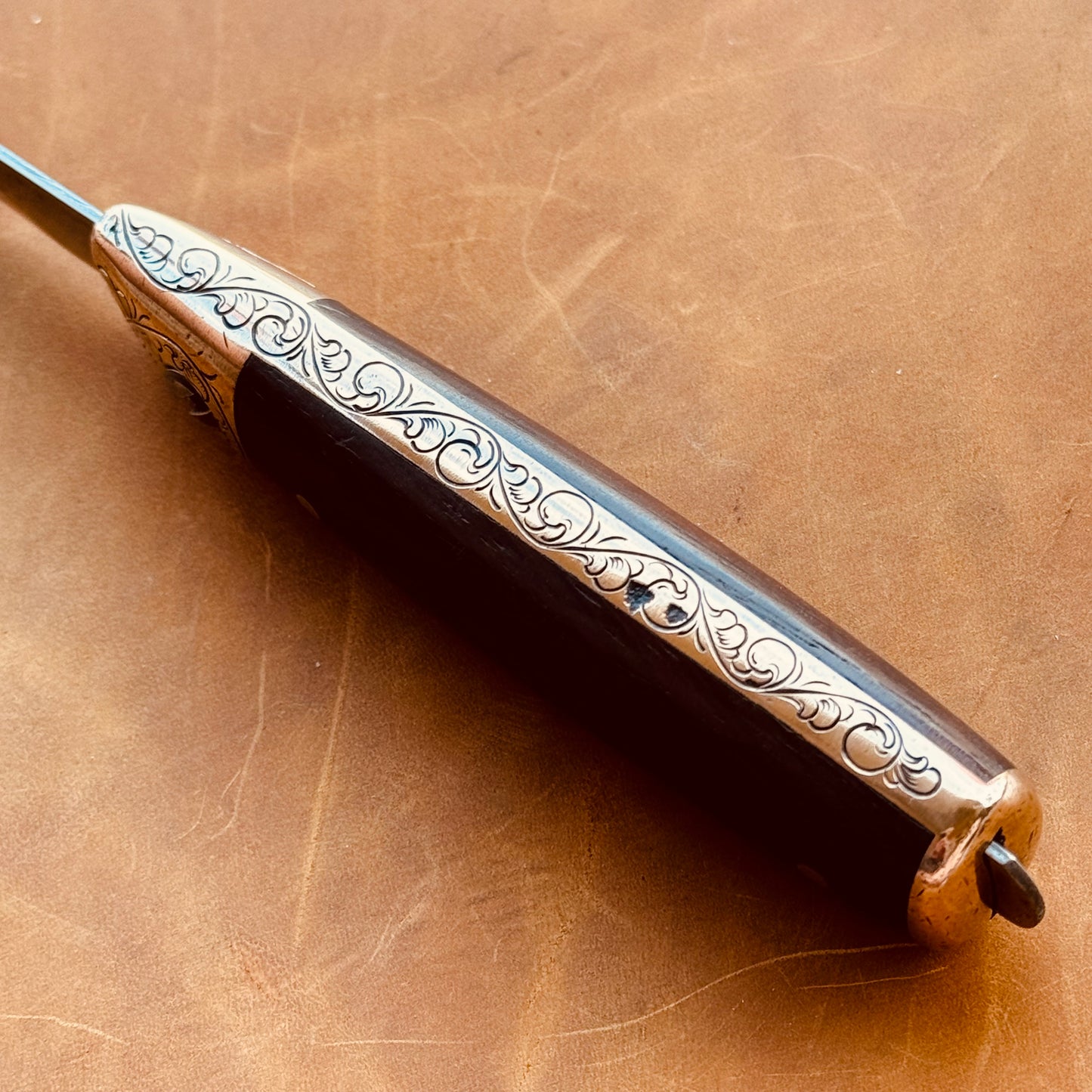 Hand Engraved Dexter Mill Knife