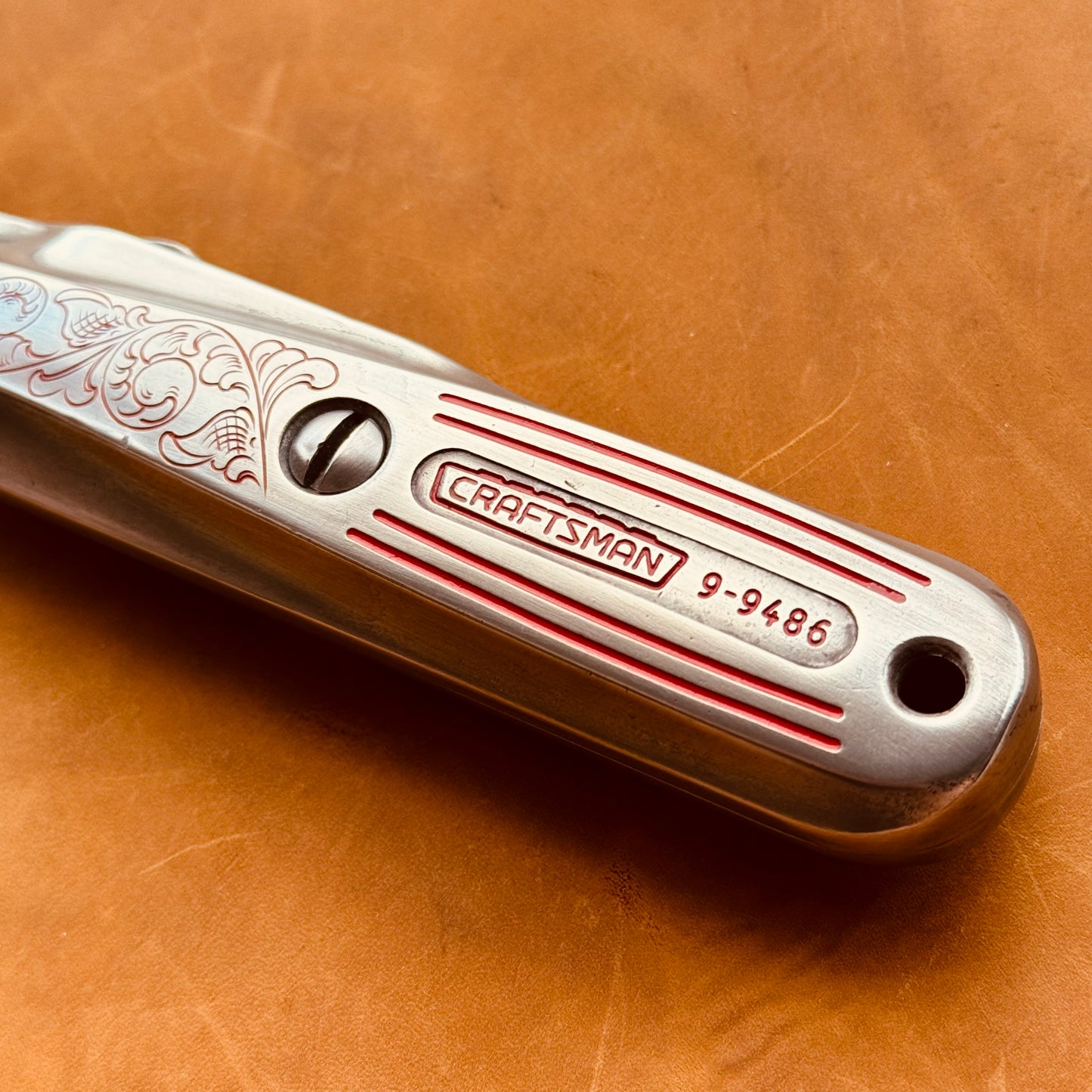 Hand Engraved Craftsman (retractable) Utility Knife