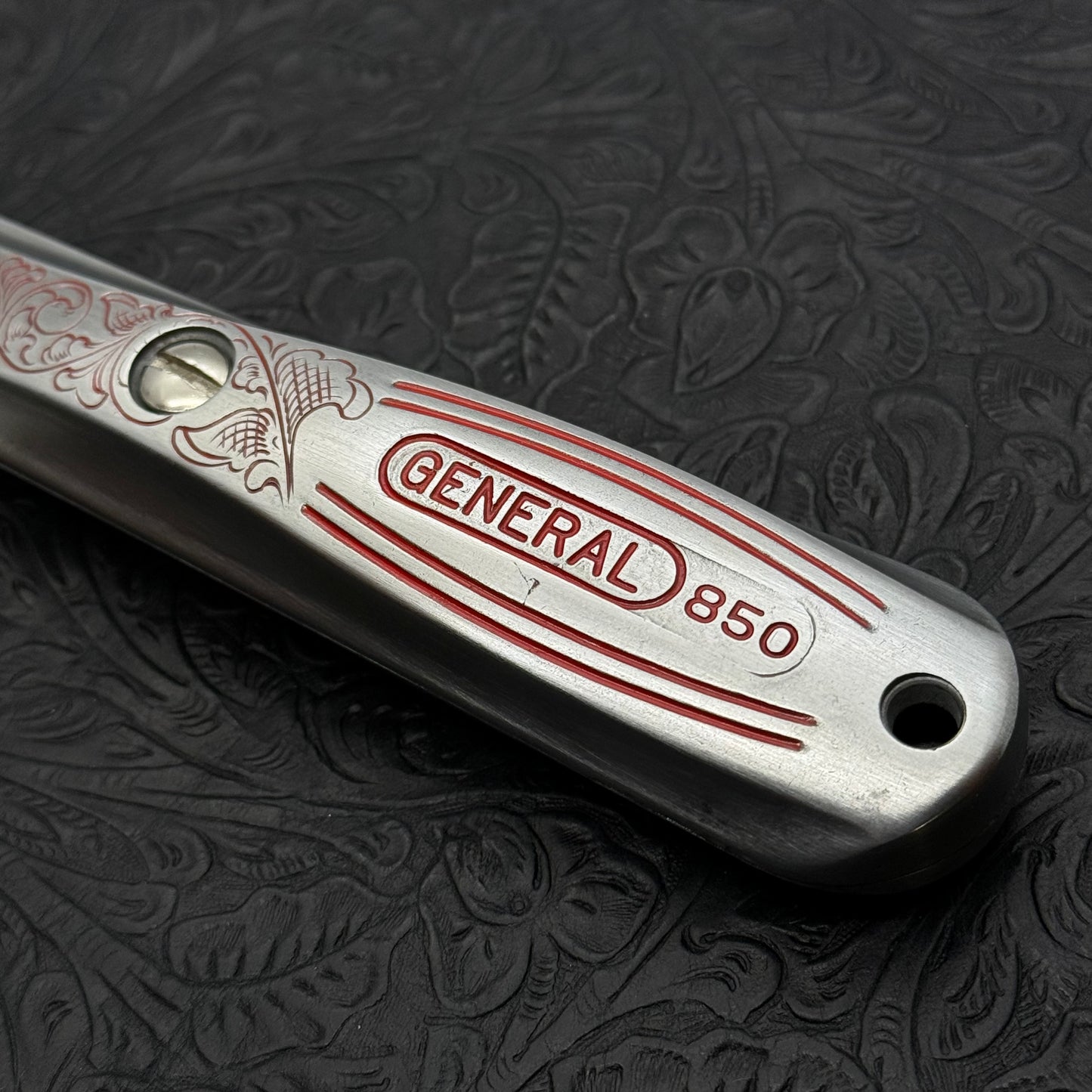 Hand Engraved (fixed blade) Utility Knife