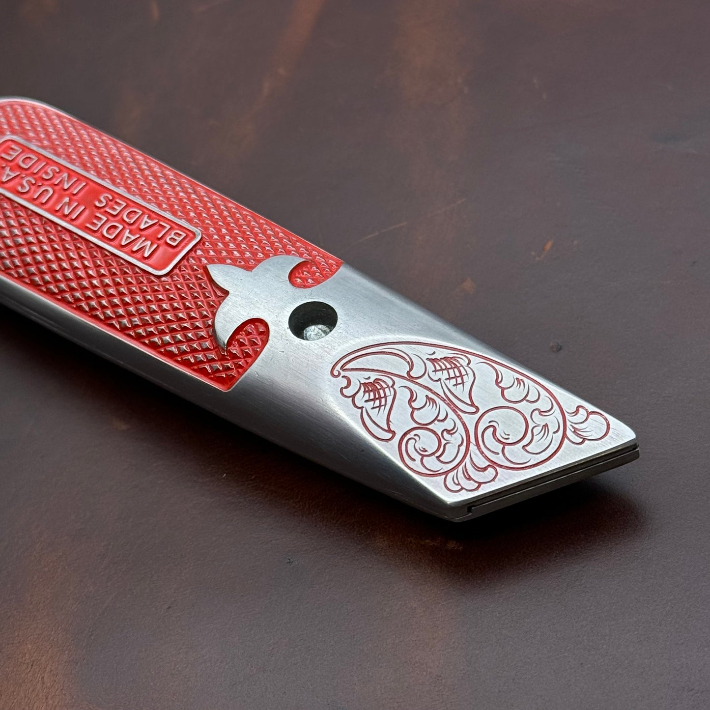 Hand Engraved Stanley 299 (fixed blade) Utility Knife