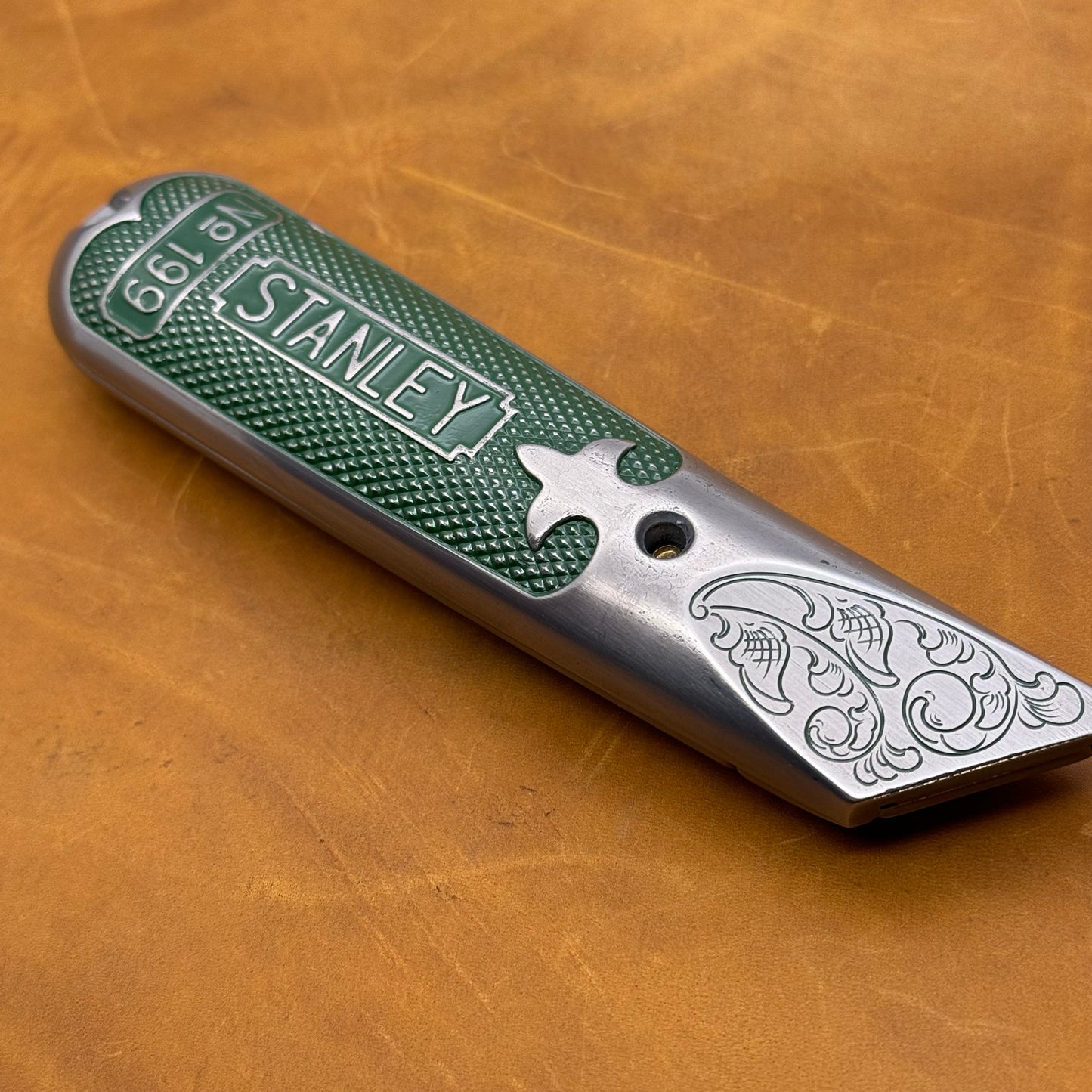 Hand Engraved Stanley (fixed blade) Utility Knife