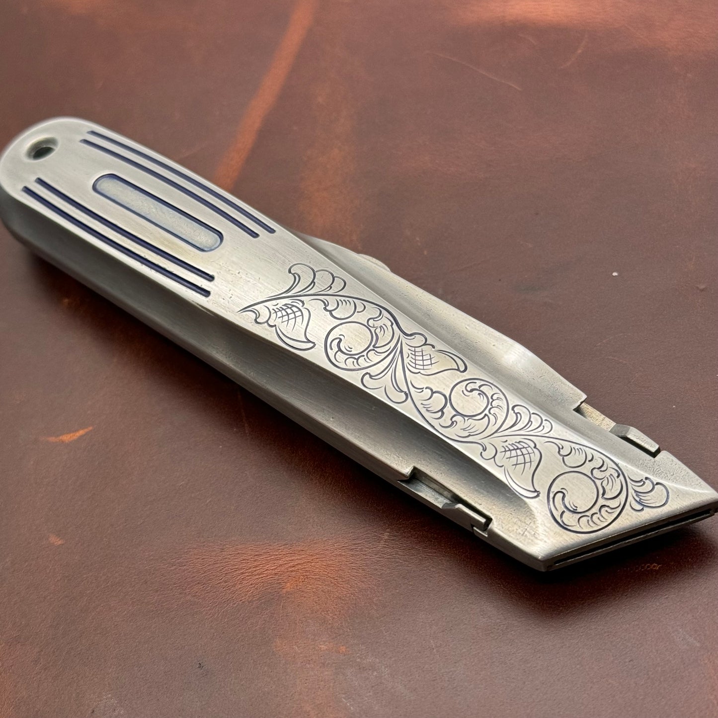 Hand Engraved General (retractable) Utility Knife
