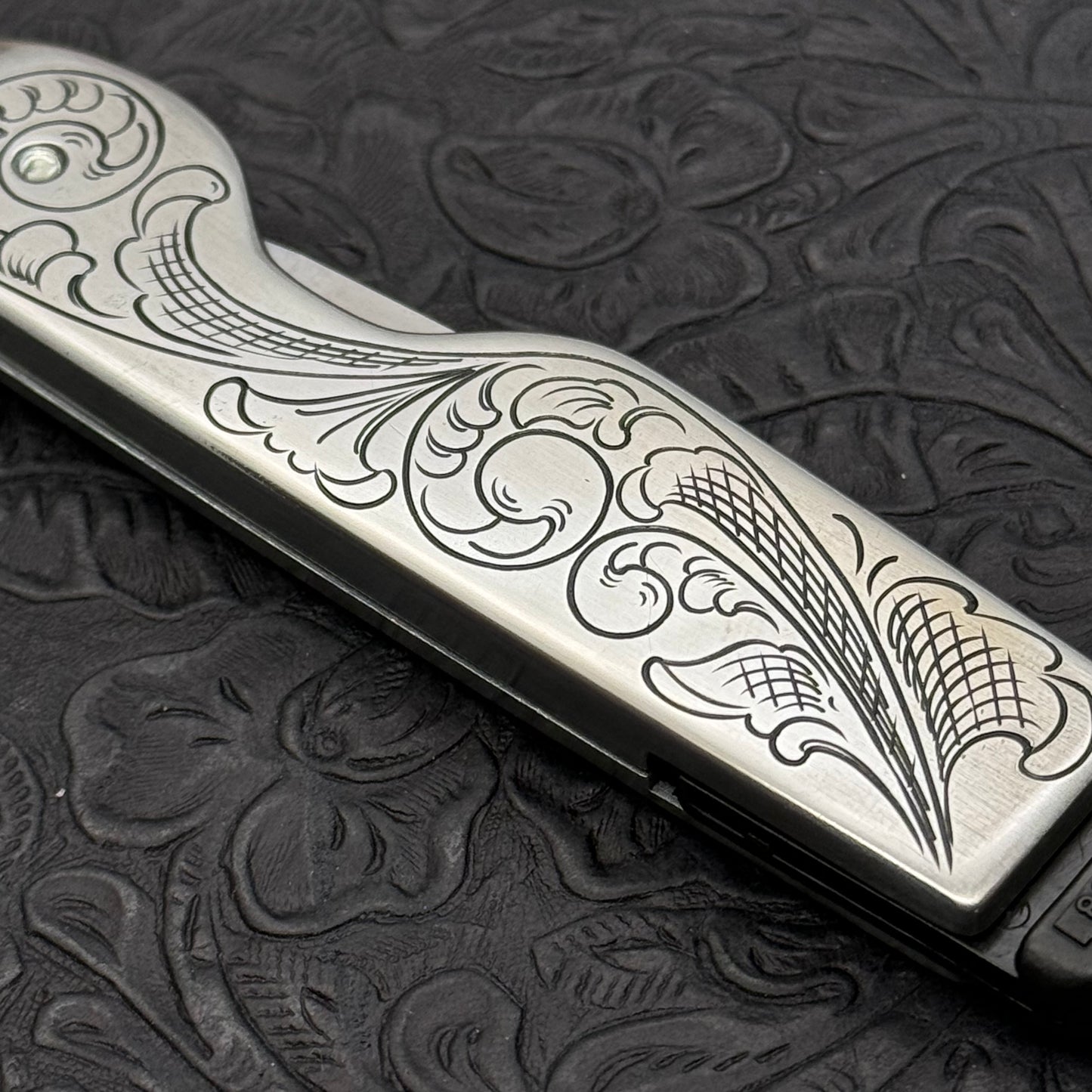 Hand Engraved Stanley 10-598 (folding blade) Utility Knife