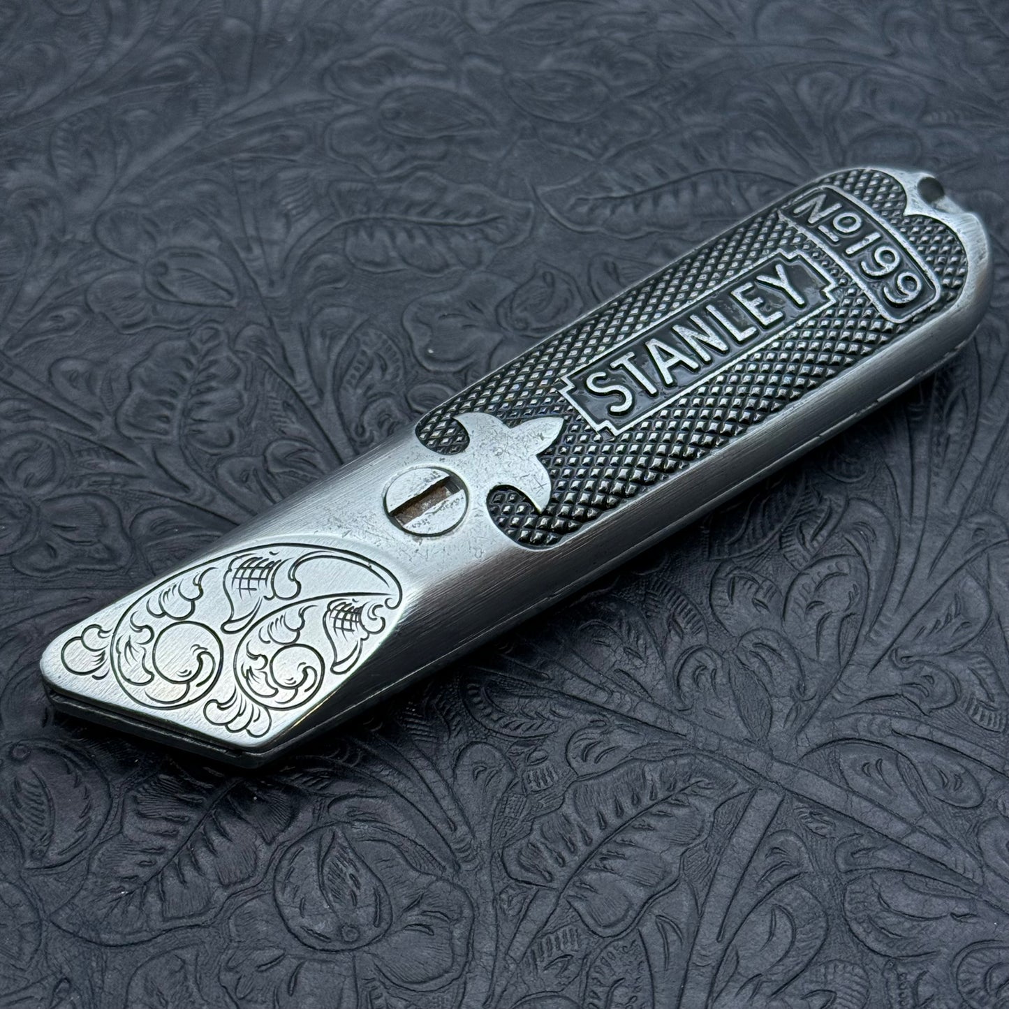 Hand Engraved Stanley (fixed blade) Utility Knife