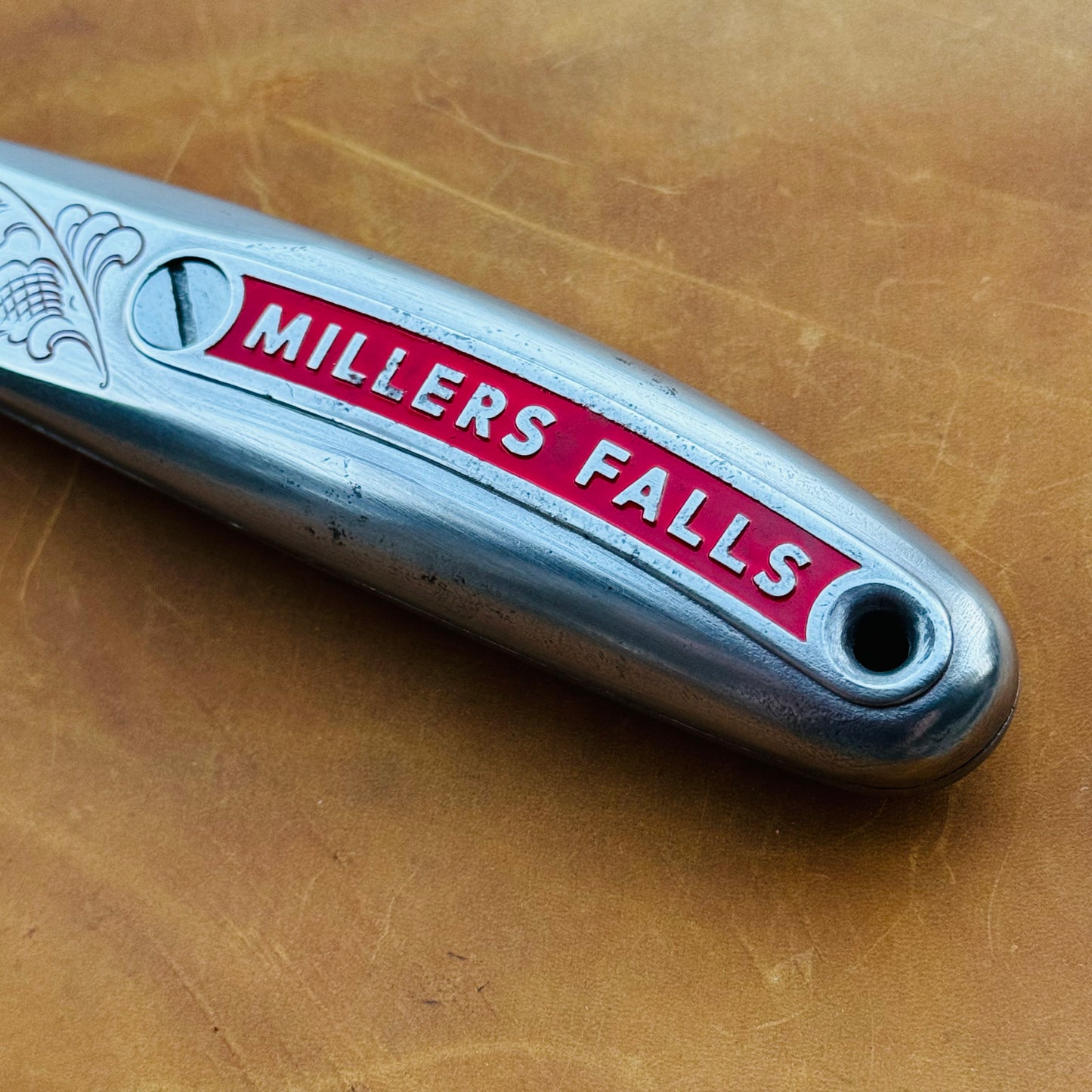 Hand Engraved Millers Falls (fixed blade) Utility Knife