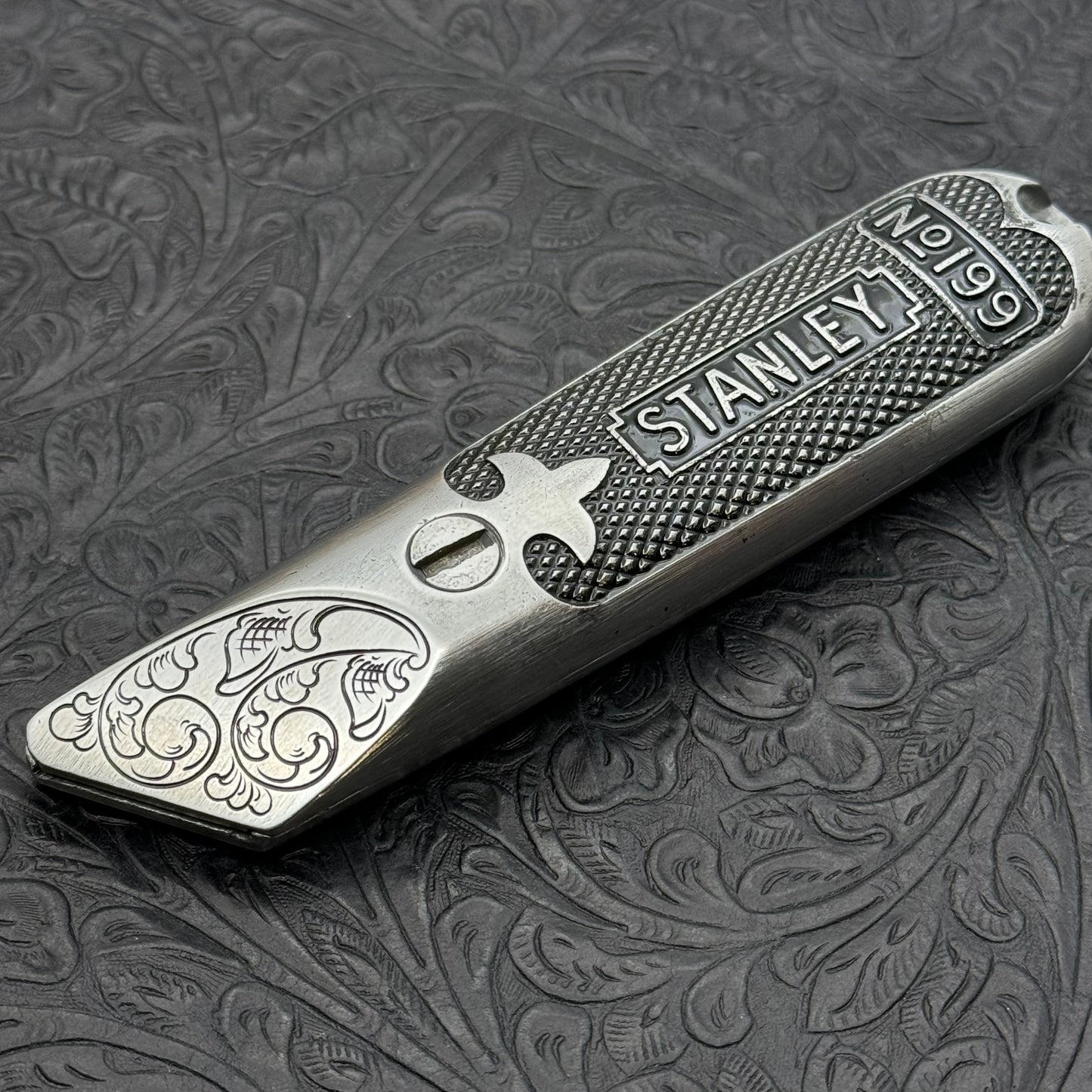 Hand Engraved Stanley (fixed blade) Utility Knife