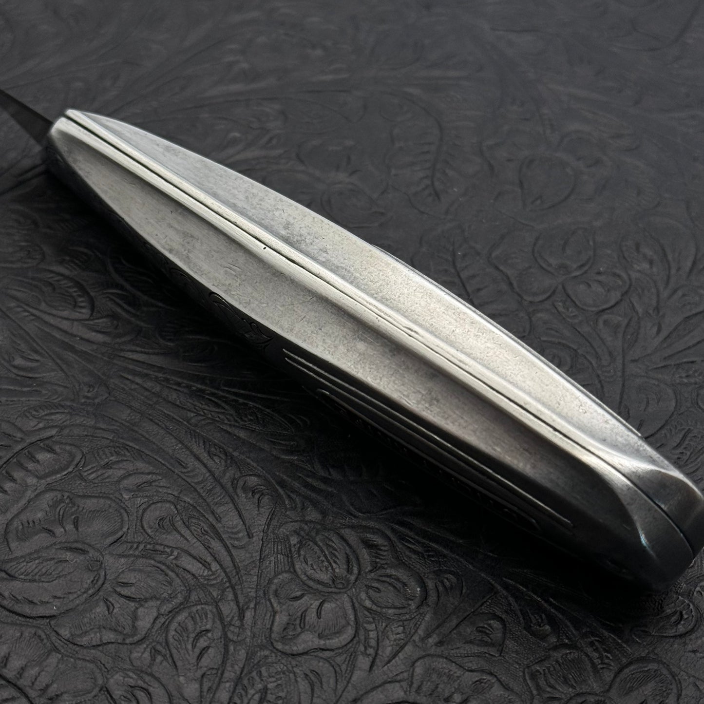 Hand Engraved Craftsman (fixed blade) Utility Knife