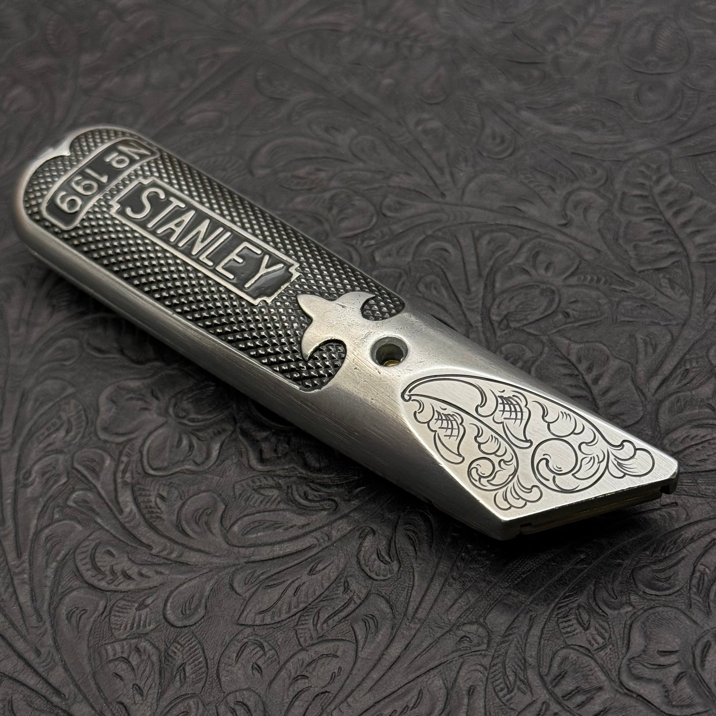 Hand Engraved Stanley (fixed blade) Utility Knife