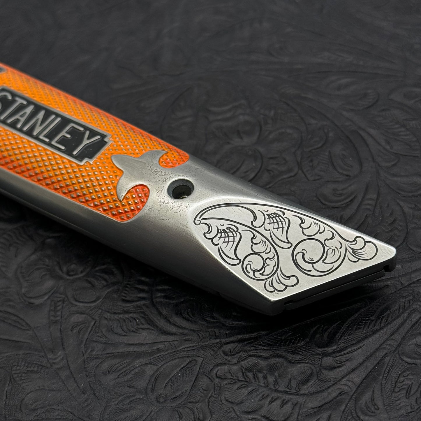 Hand Engraved Stanley (fixed blade) Utility Knife