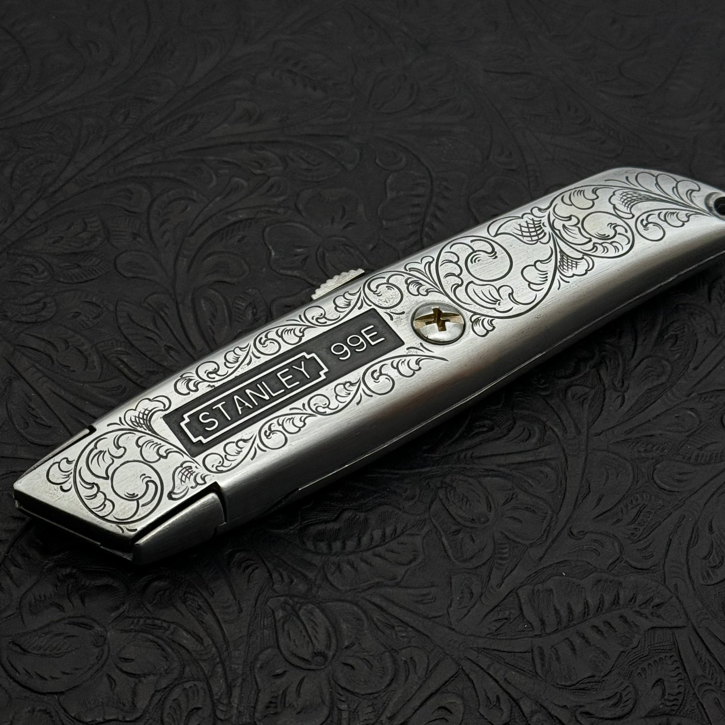 Hand Engraved Stanley (retractable) Utility Knife