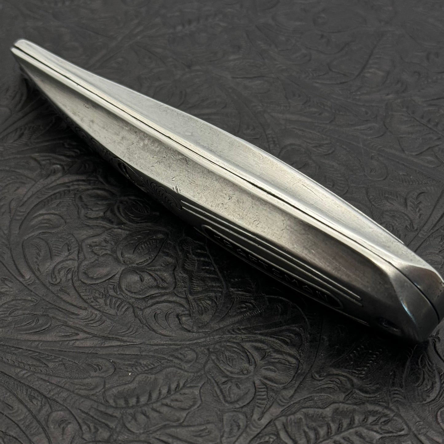 Hand Engraved Craftsman (fixed blade) Utility Knife
