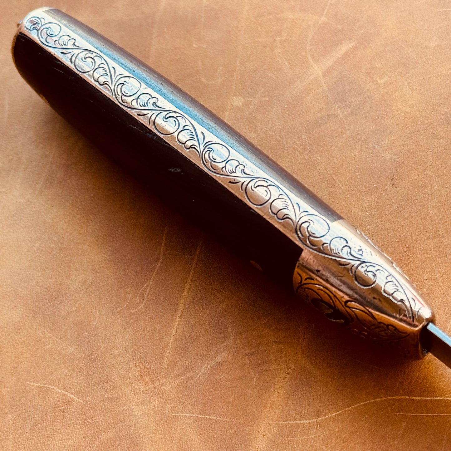 Hand Engraved Dexter Mill Knife