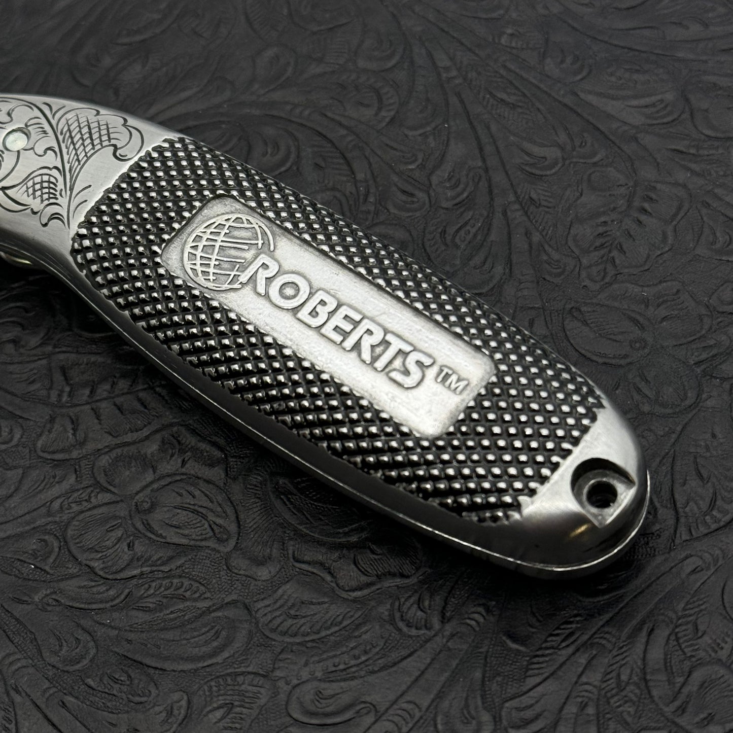 Hand Engraved Roberts Carpet Knife