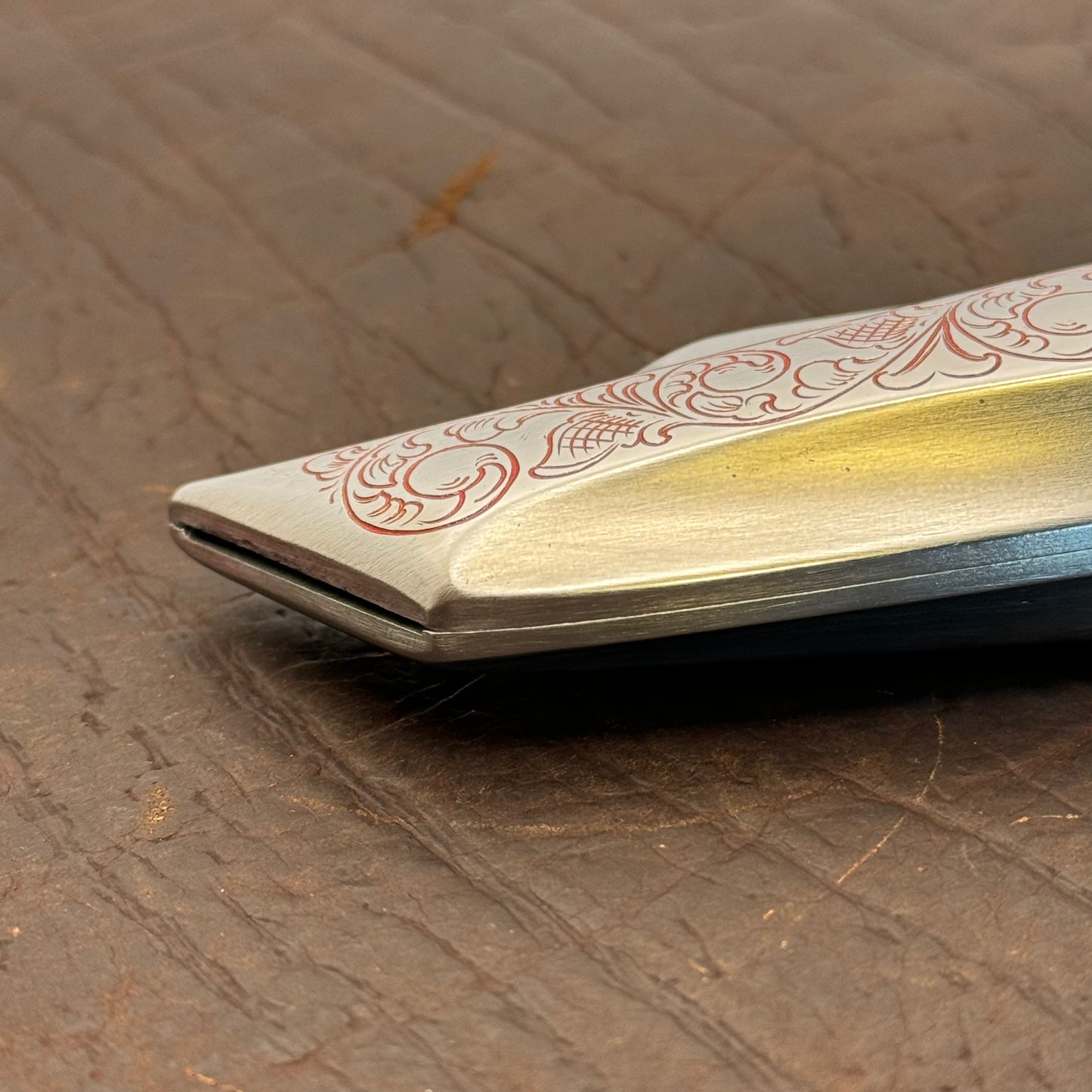 Hand Engraved Snap-On (retractable) Utility Knife