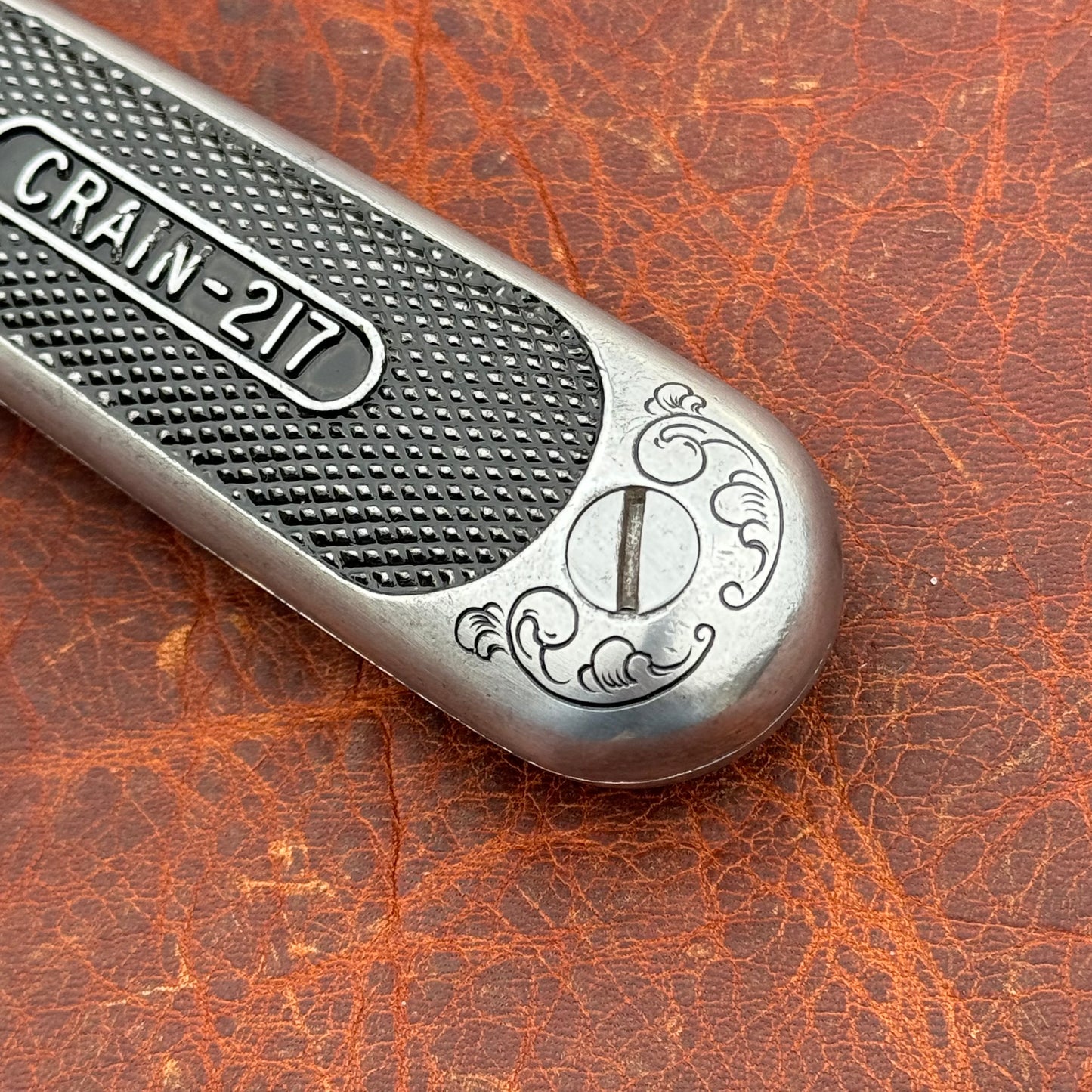 Hand Engraved Crain Carpet Knife