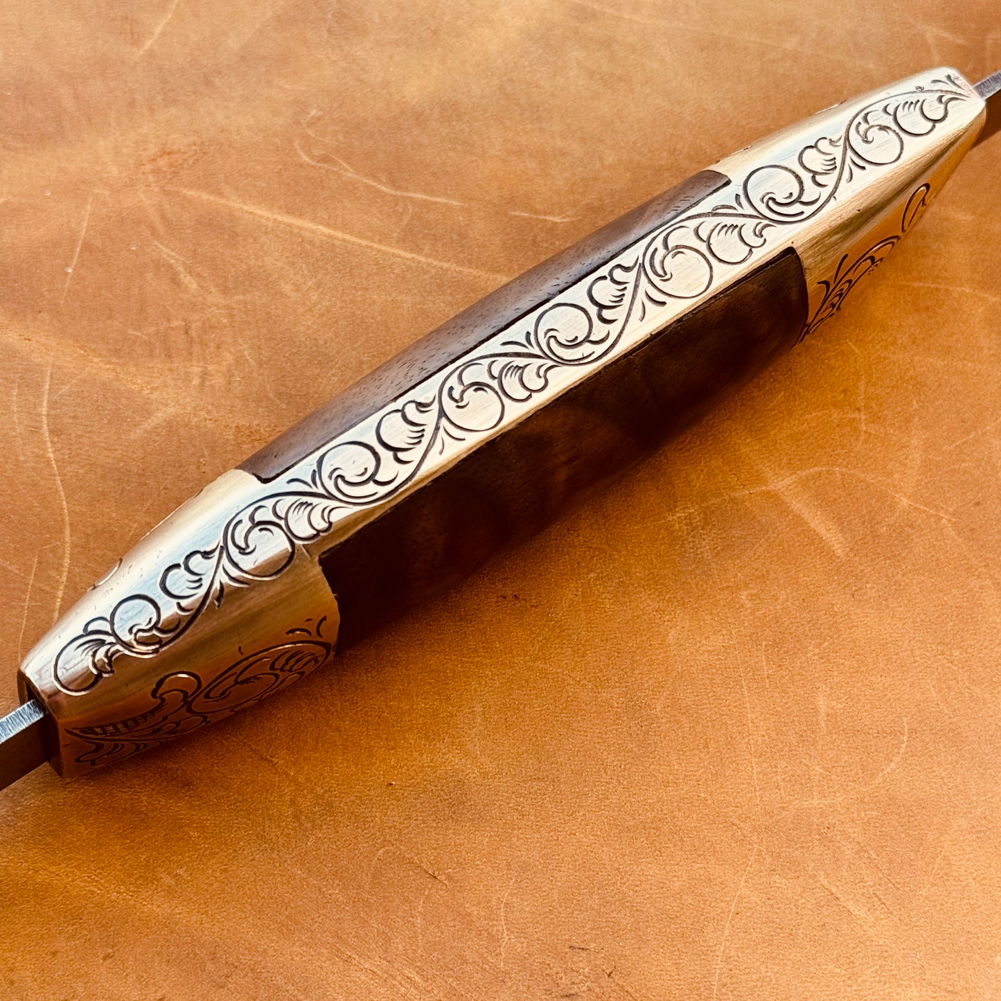 Hand Engraved Mill Knife