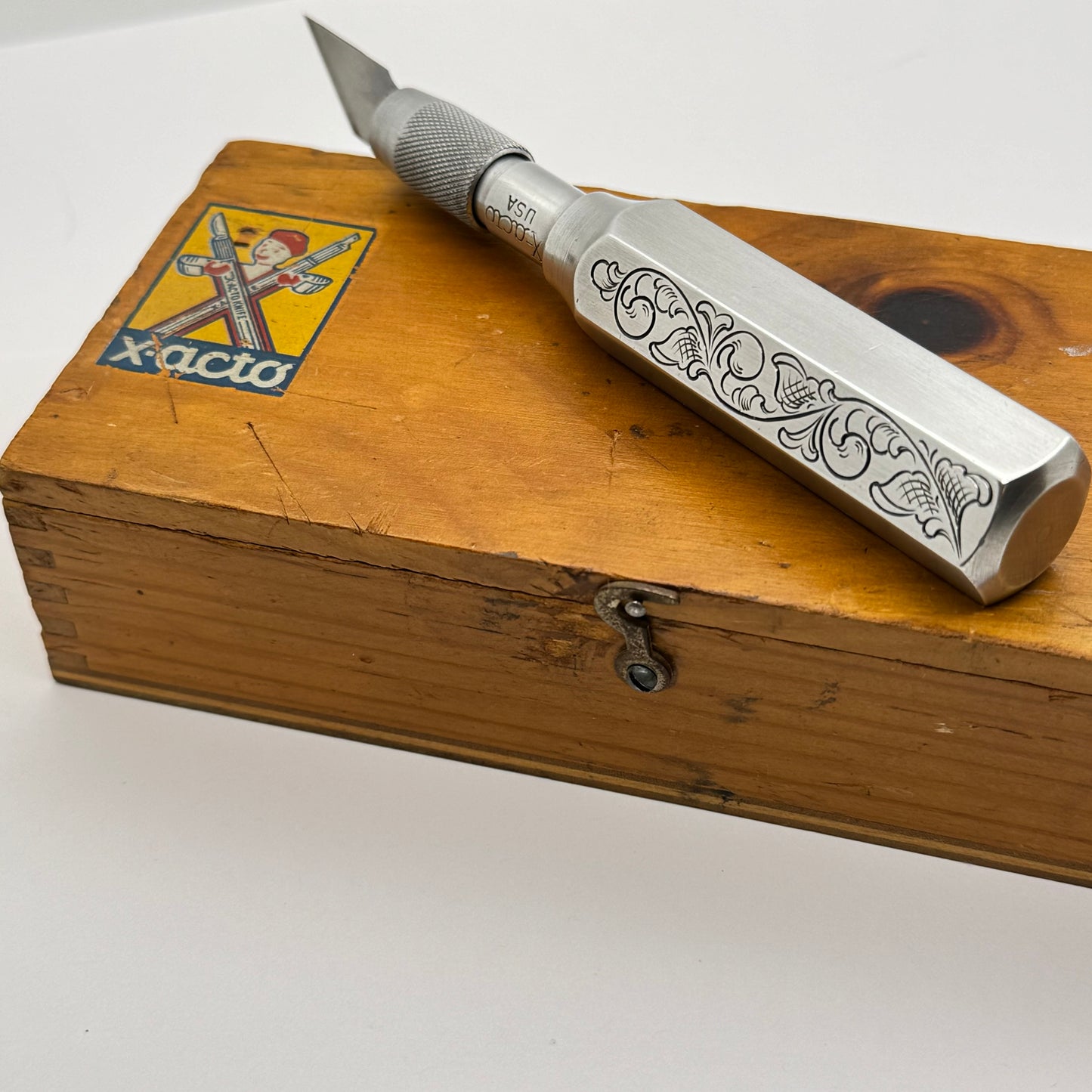 Hand Engraved Vintage X-ACTO Knife