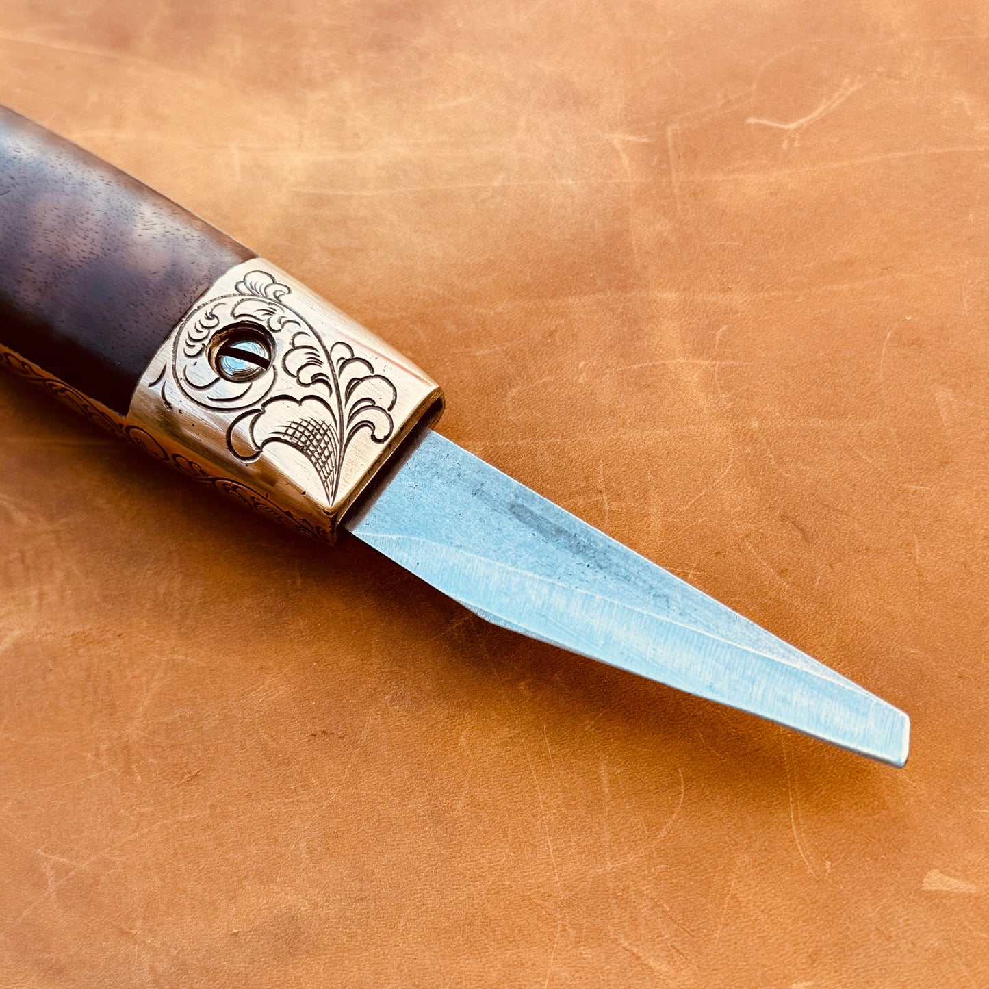 Hand Engraved Mill Knife