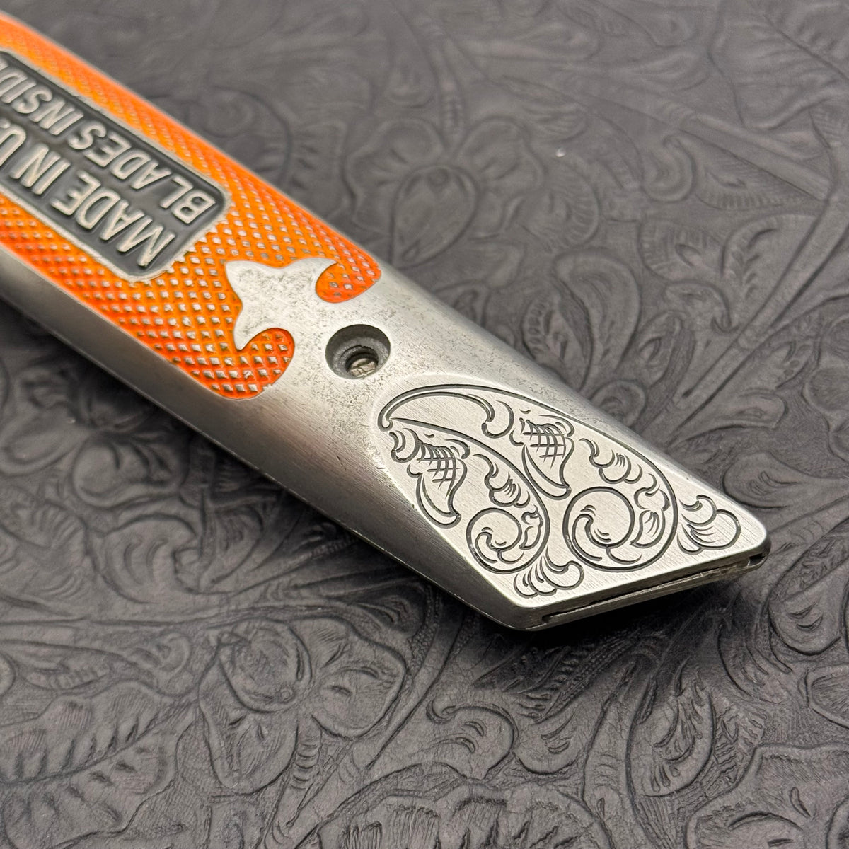 Hand Engraved Stanley (fixed blade) Utility Knife