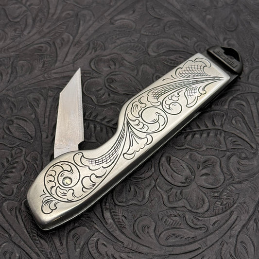 Hand Engraved Stanley 10-598 (folding blade) Utility Knife