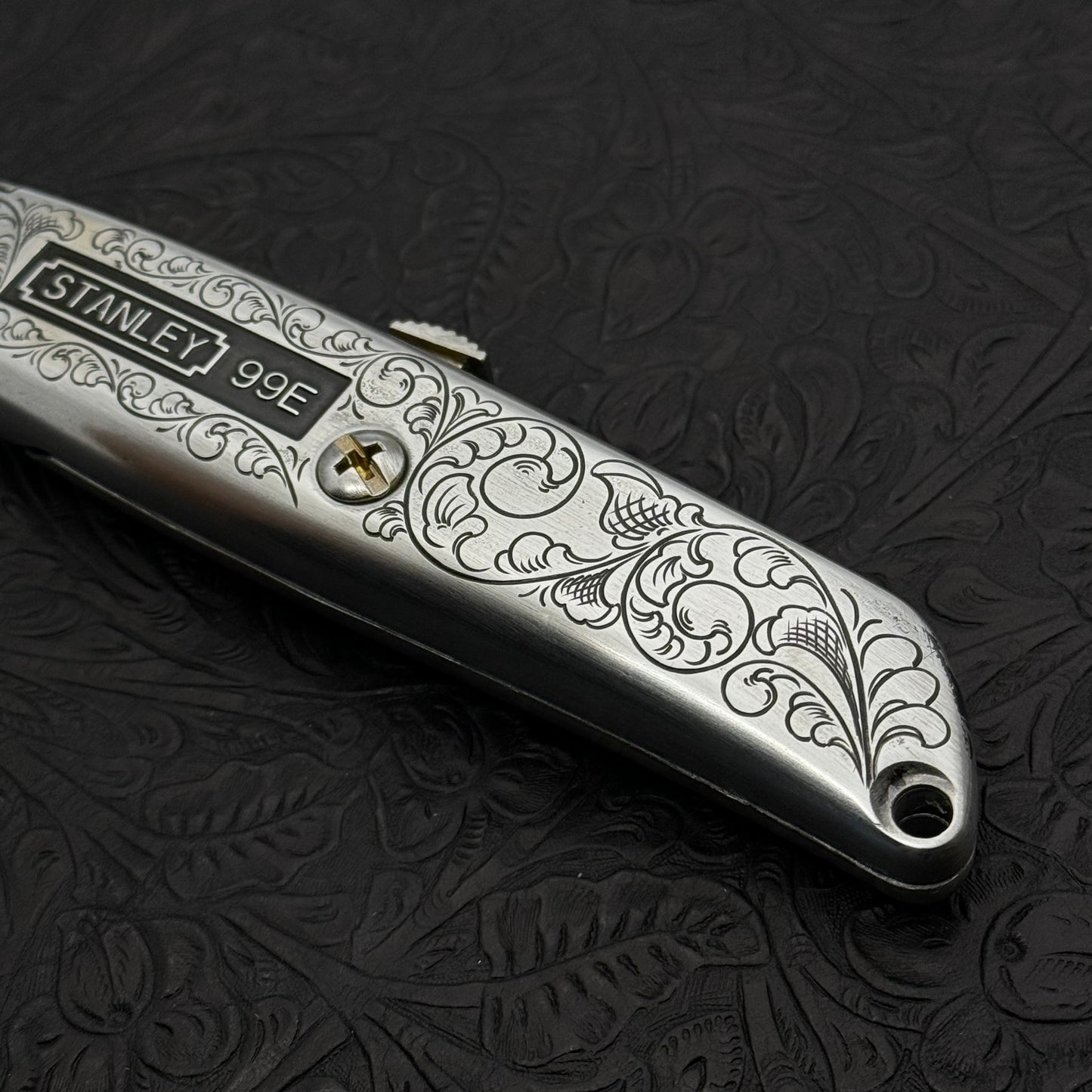 Hand Engraved Stanley (retractable) Utility Knife