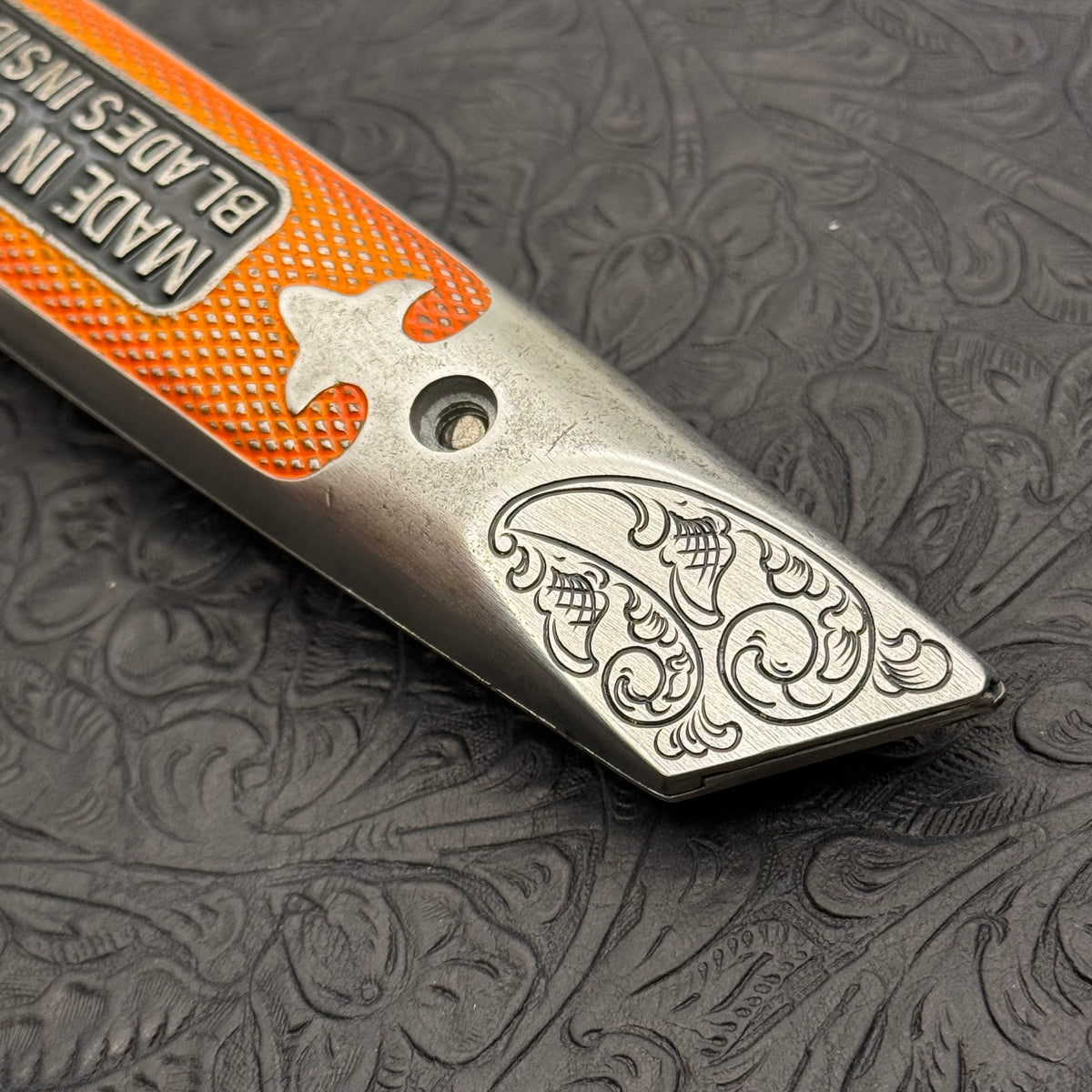 Hand Engraved Stanley (fixed blade) Utility Knife