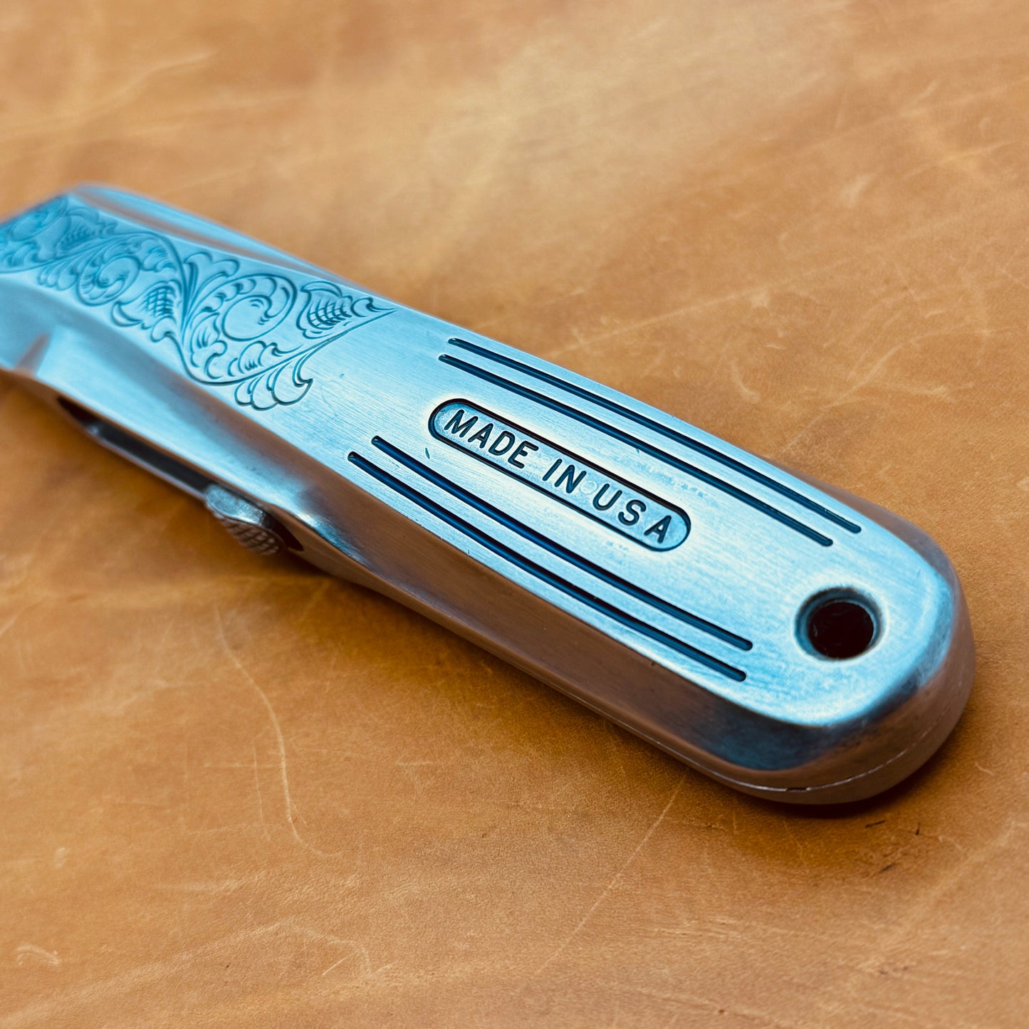 Hand Engraved Craftsman (retractable) Utility Knife