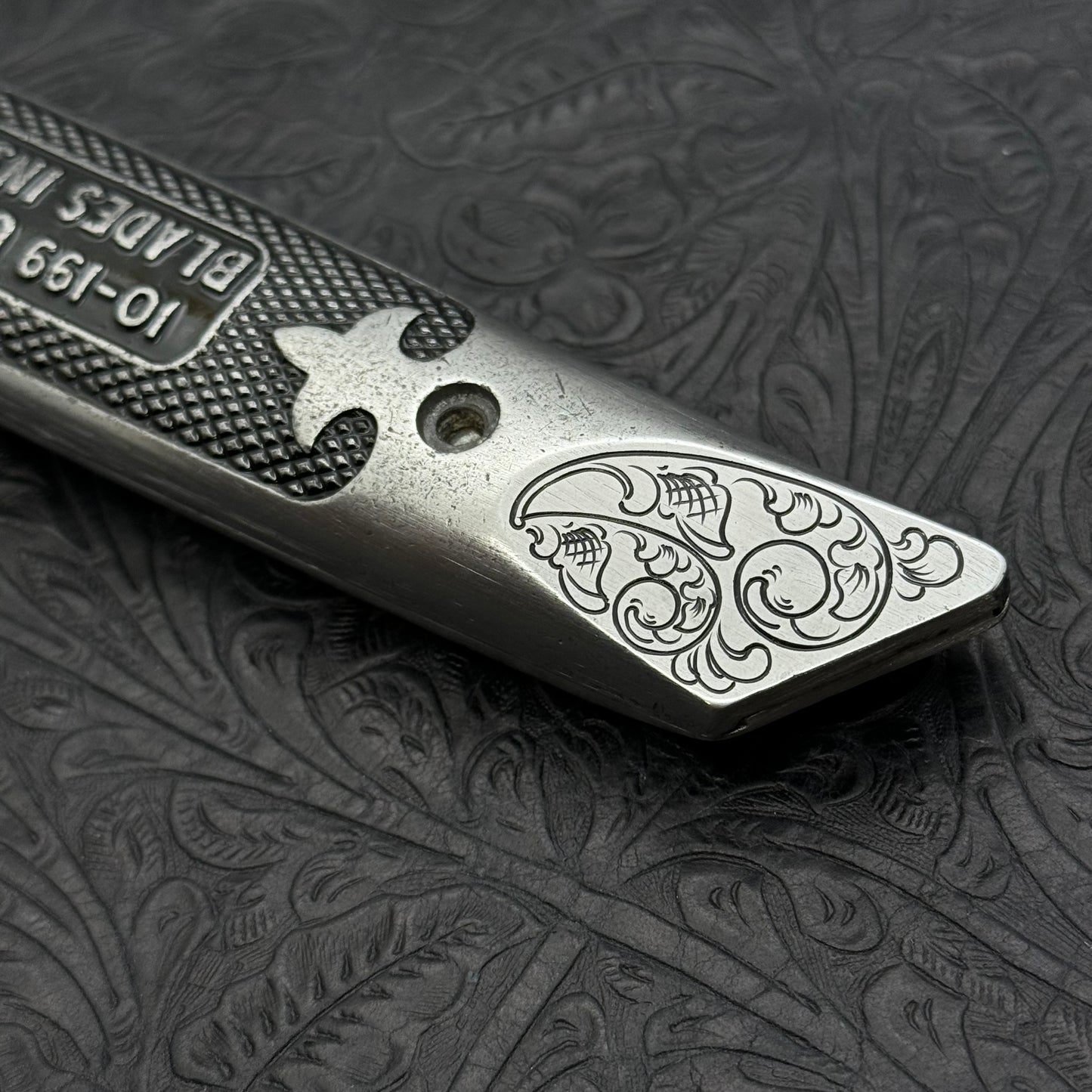 Hand Engraved Stanley (fixed blade) Utility Knife