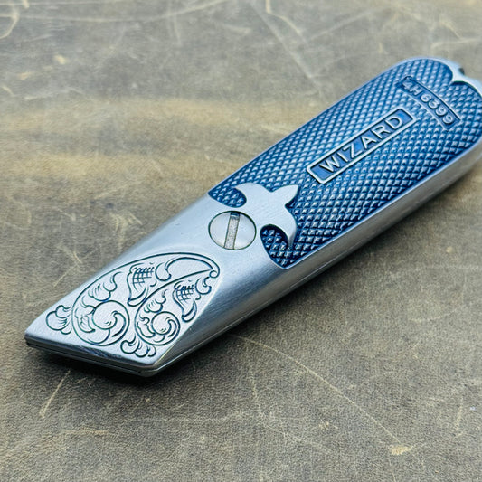 Hand Engraved Wizard 4H6399 (fixed blade) Utility Knife (Copy)