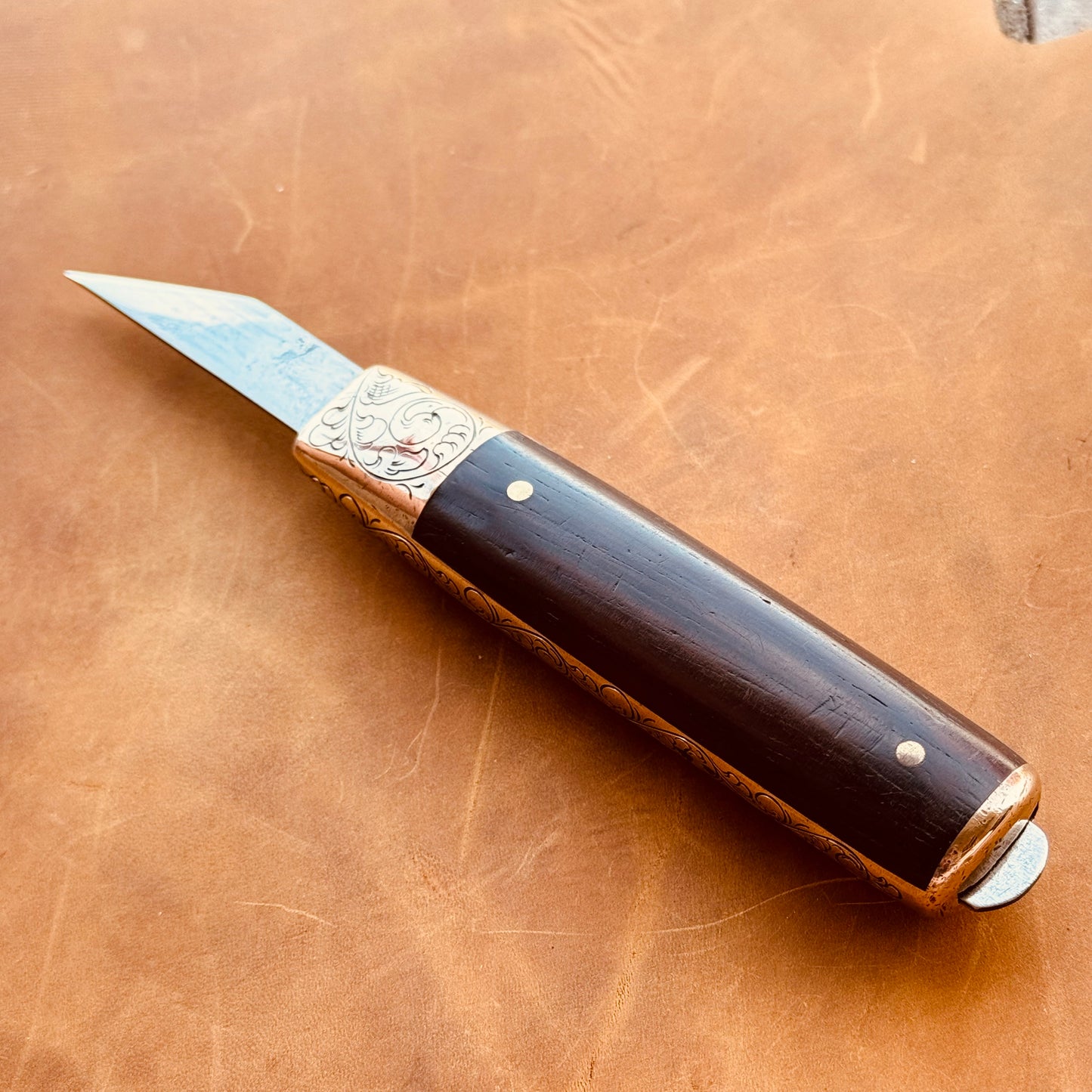 Hand Engraved Dexter Mill Knife