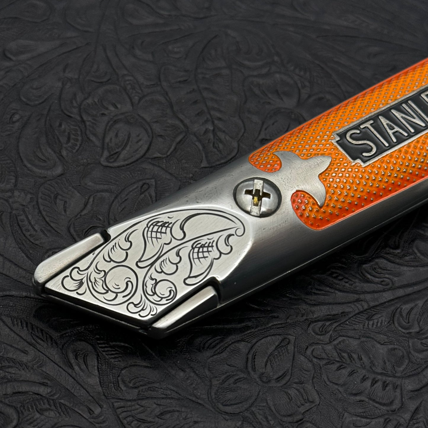 Hand Engraved Stanley (fixed blade) Utility Knife