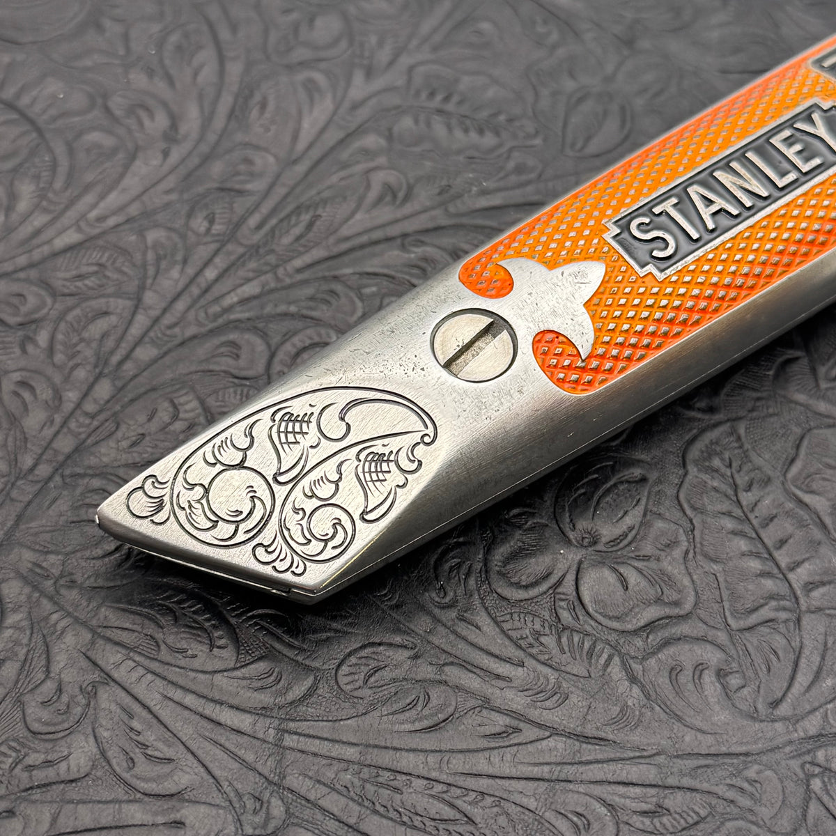 Hand Engraved Stanley (fixed blade) Utility Knife
