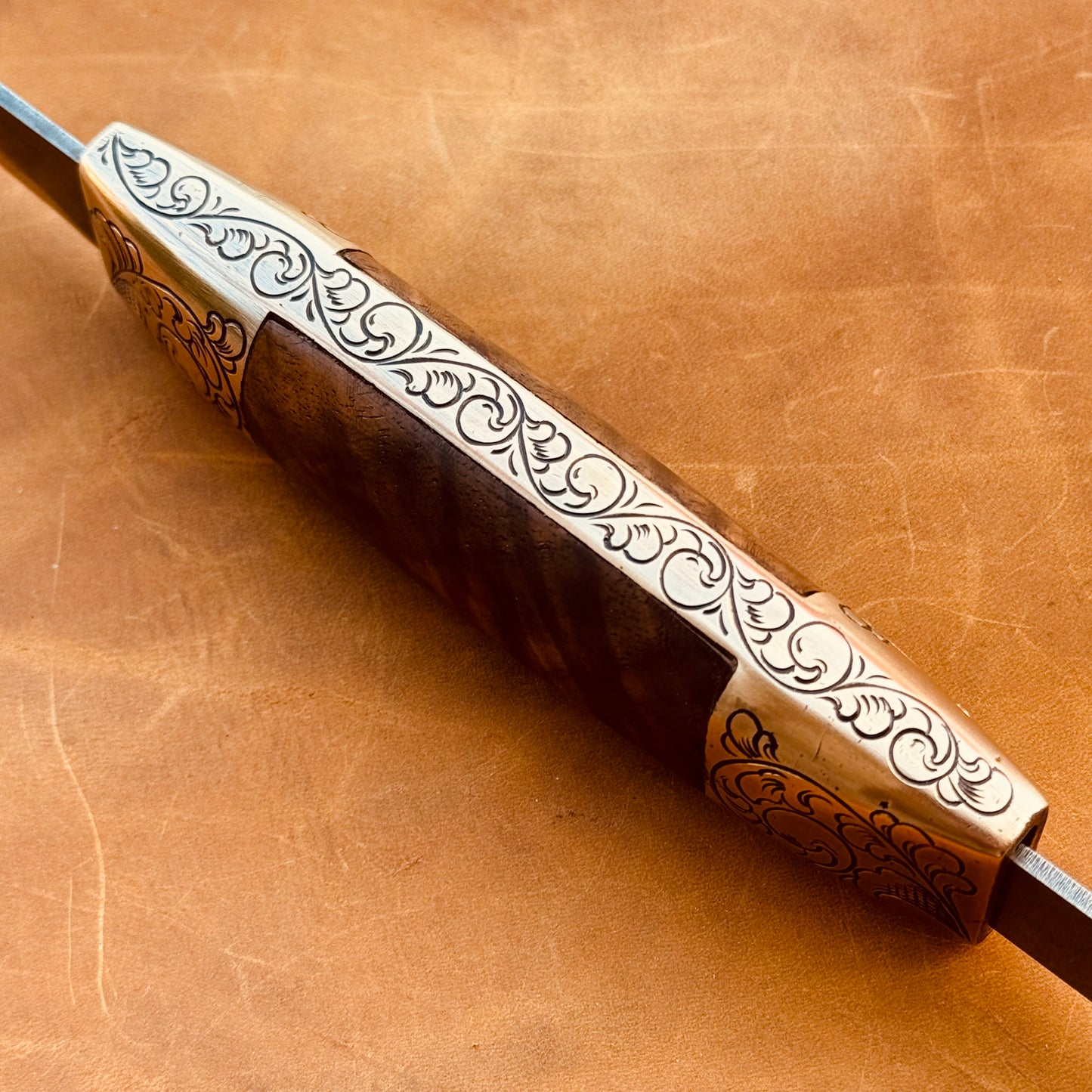 Hand Engraved Mill Knife