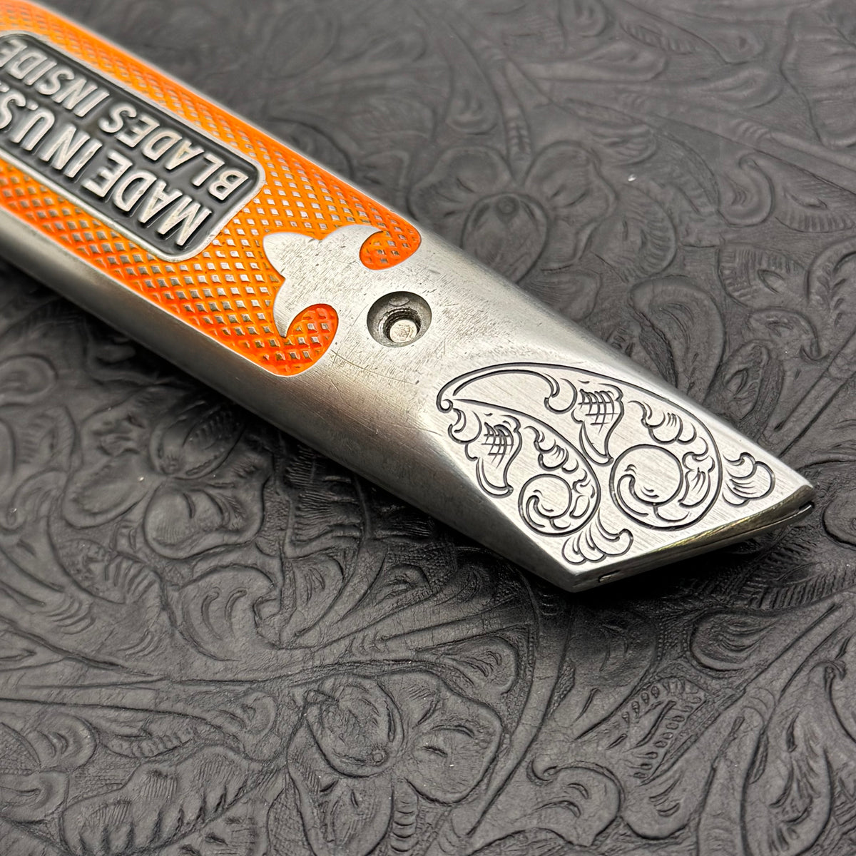 Hand Engraved Stanley (fixed blade) Utility Knife
