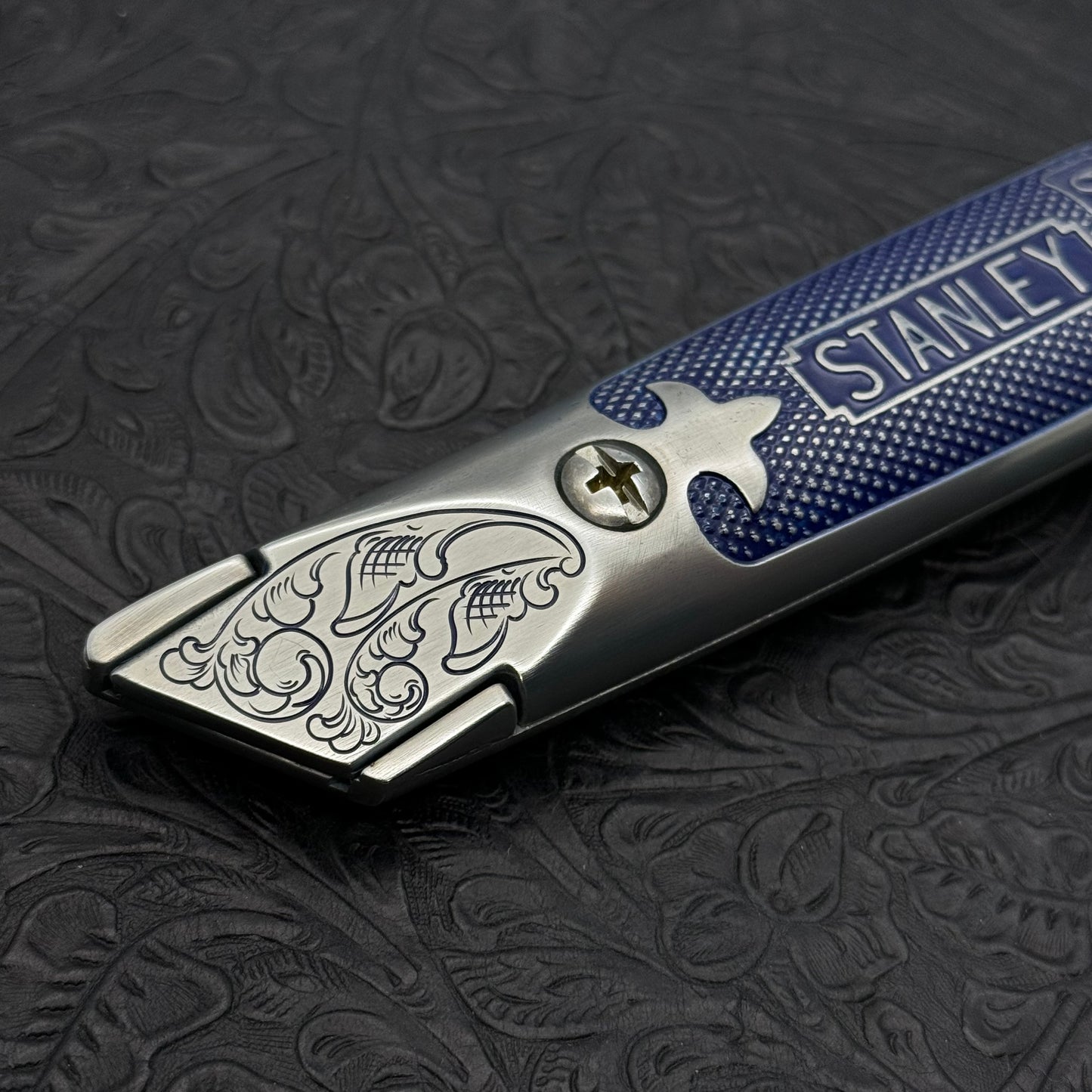 Hand Engraved Stanley (fixed blade) Utility Knife