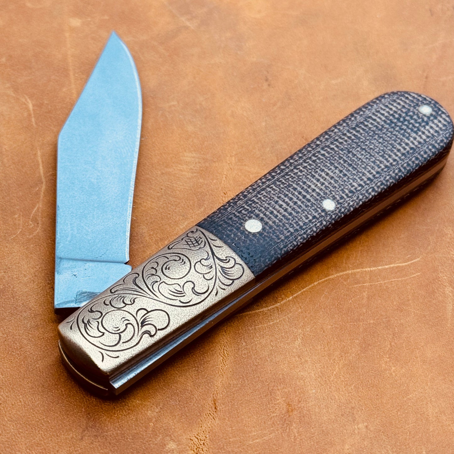 Hand Engraved Boker Barlow Expedition Knife