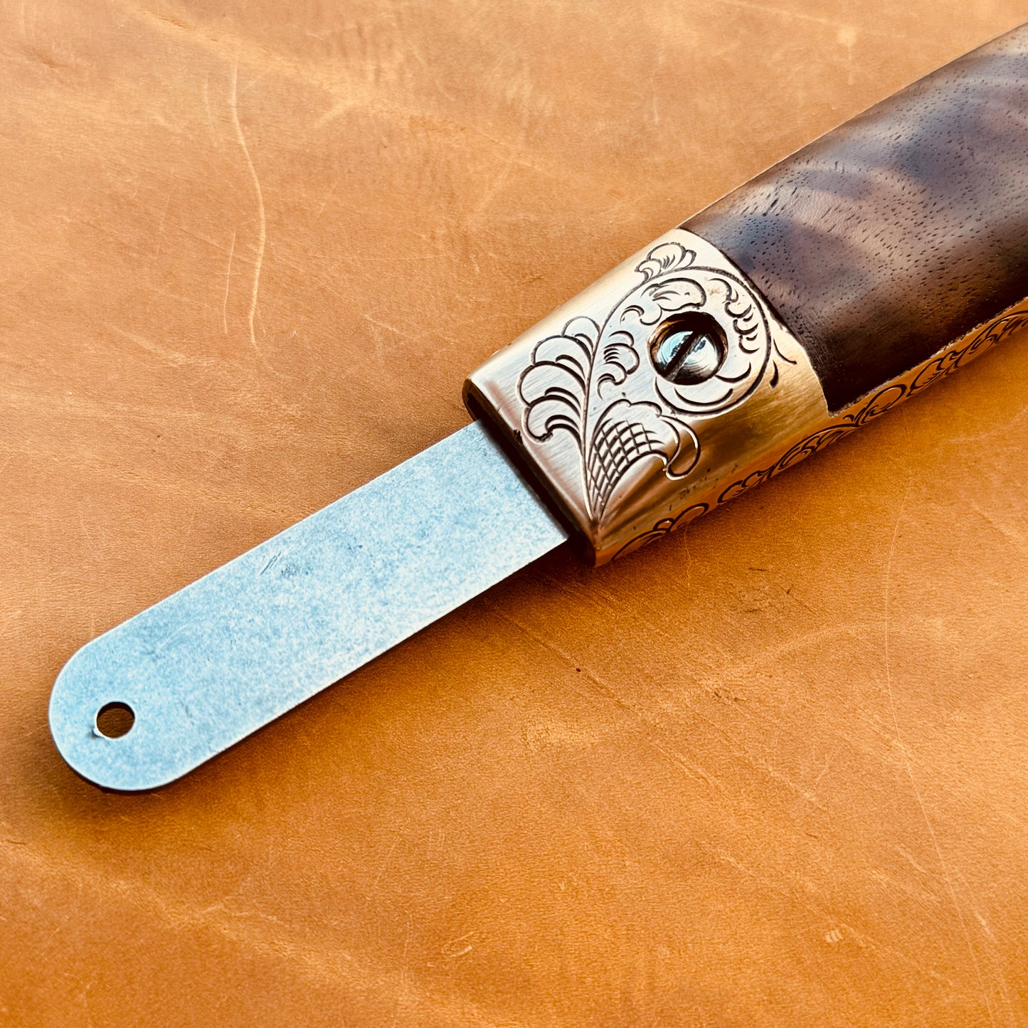 Hand Engraved Mill Knife
