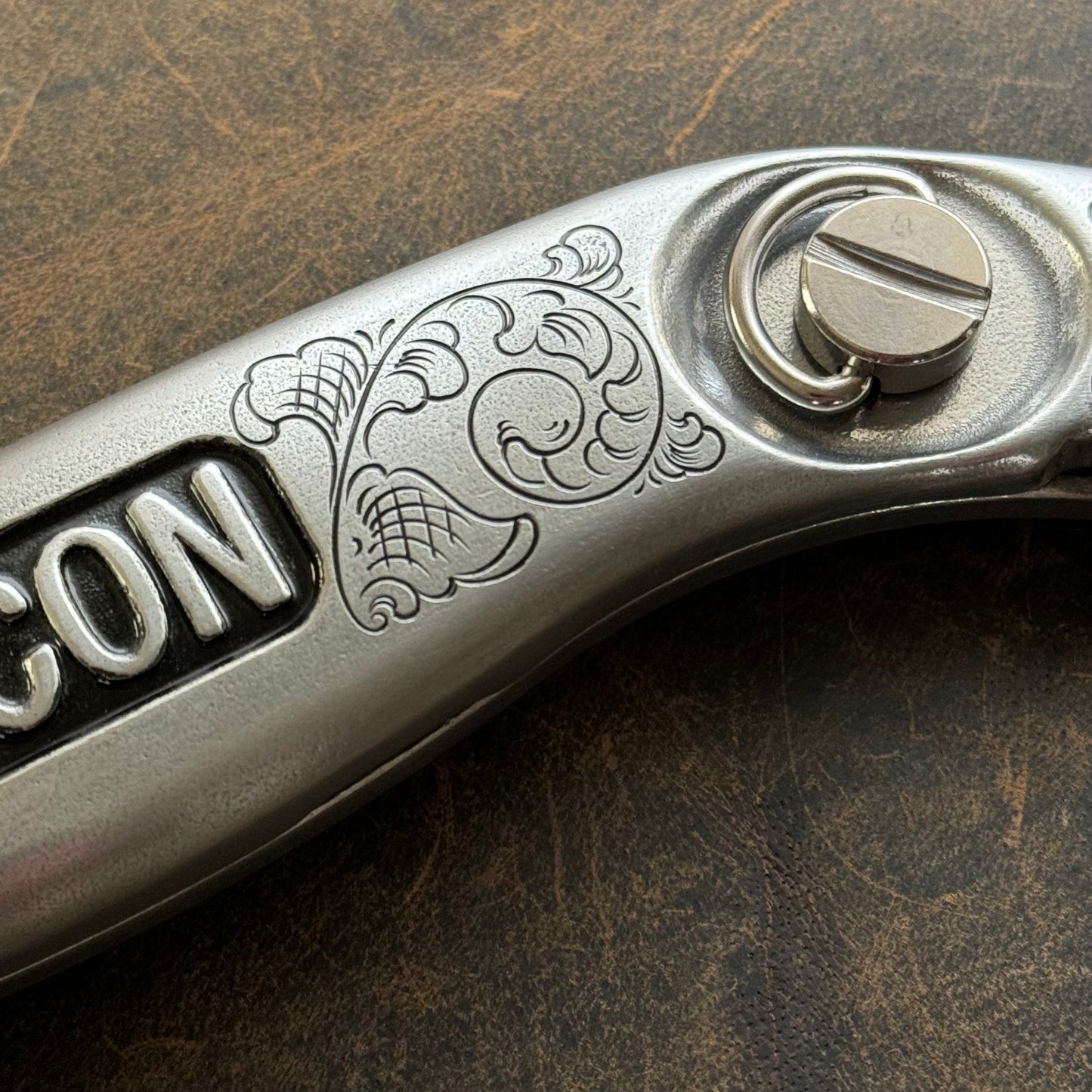 Hand Engraved Orcon Carpet Knife