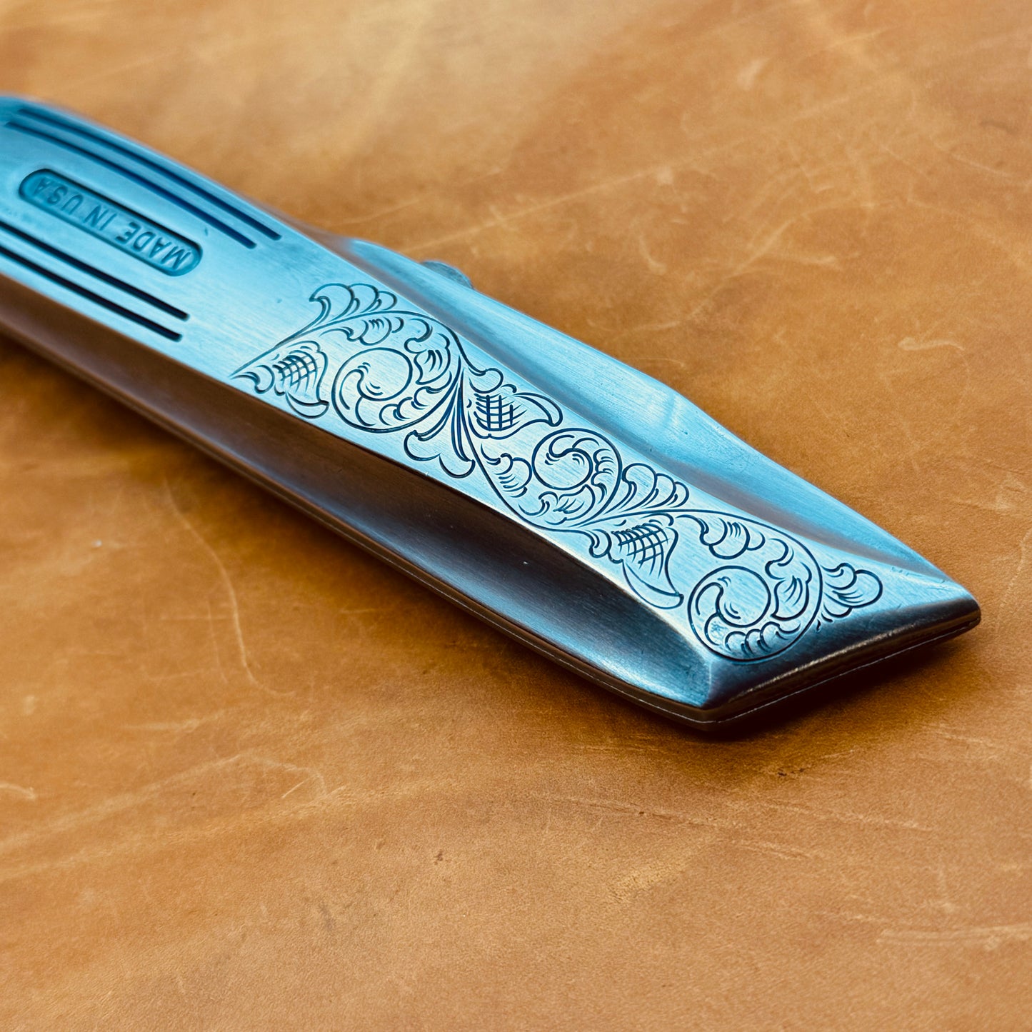 Hand Engraved Craftsman (retractable) Utility Knife