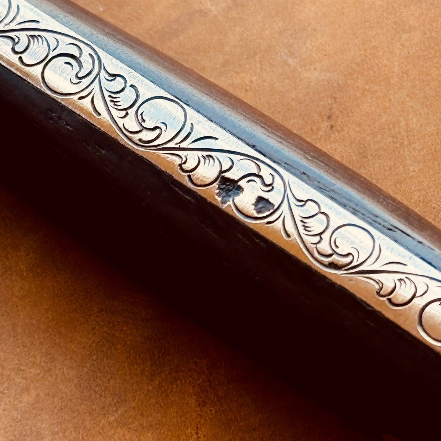 Hand Engraved Dexter Mill Knife
