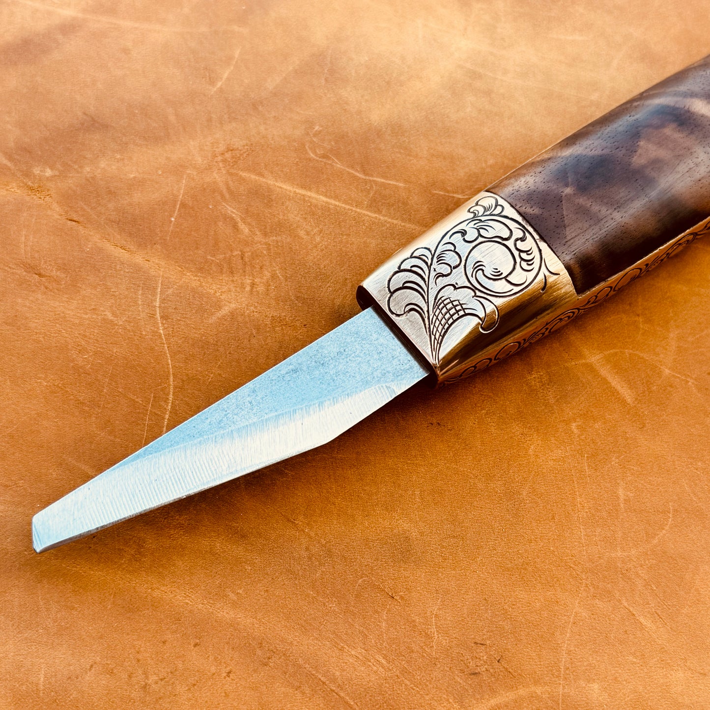 Hand Engraved Mill Knife