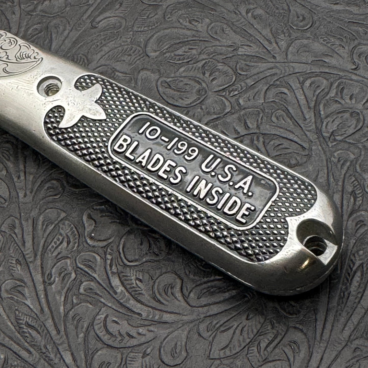 Hand Engraved Stanley (fixed blade) Utility Knife