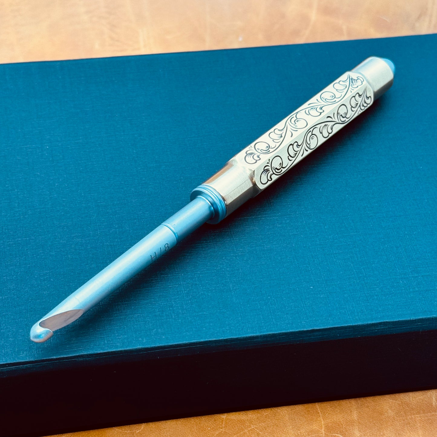 Hand Engraved Crochet Needle Kit