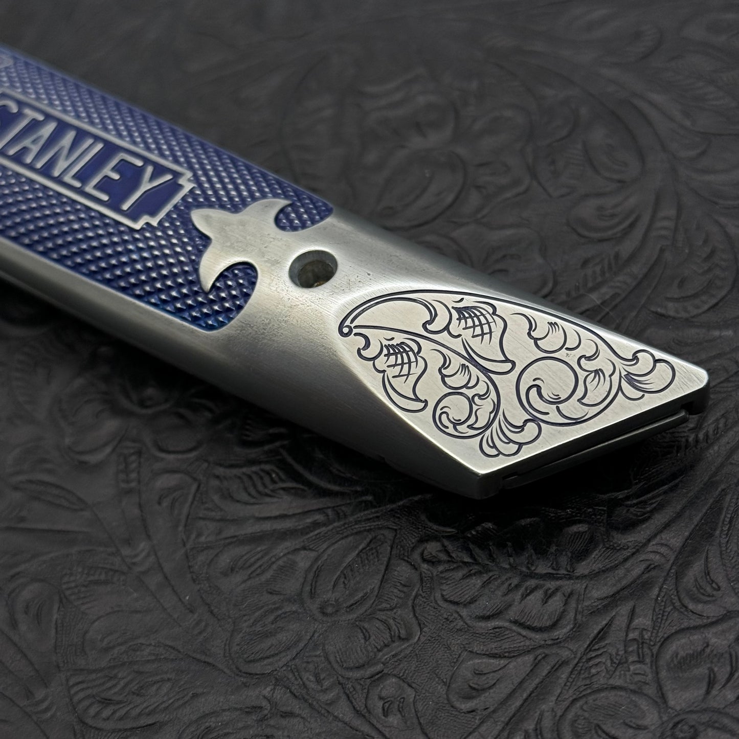 Hand Engraved Stanley (fixed blade) Utility Knife