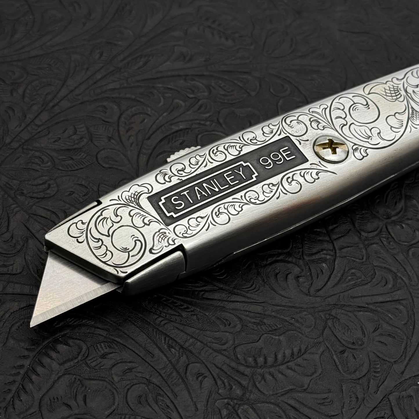 Hand Engraved Stanley (retractable) Utility Knife
