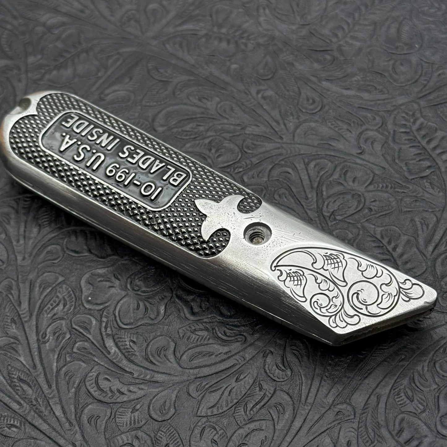 Hand Engraved Stanley (fixed blade) Utility Knife